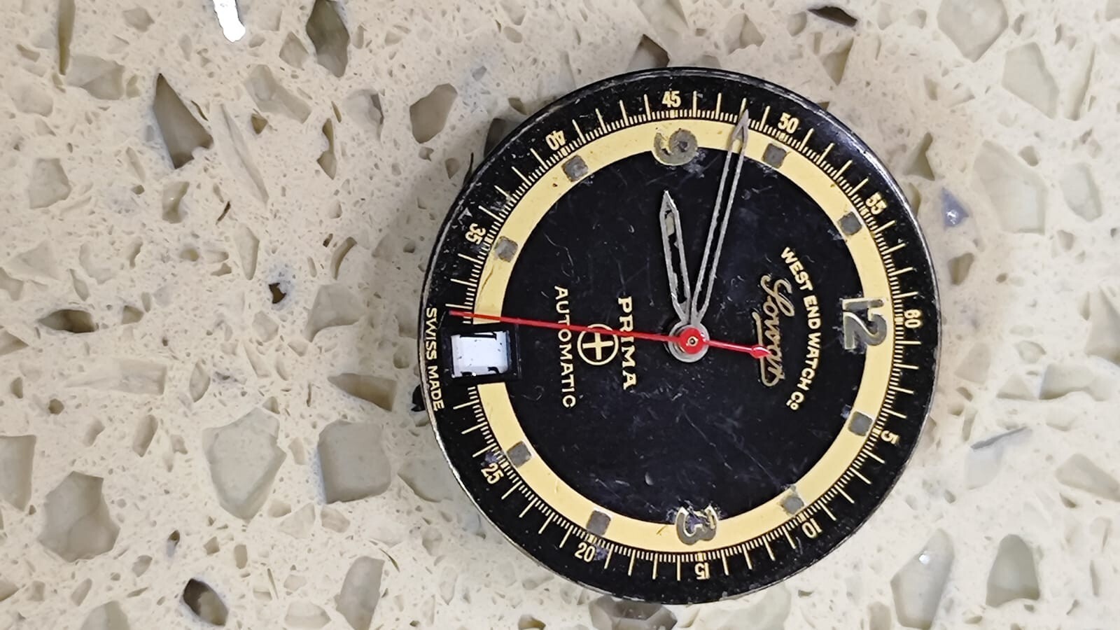 West End Watch – -Not work Incomplete Movement Eta 2872 for parts