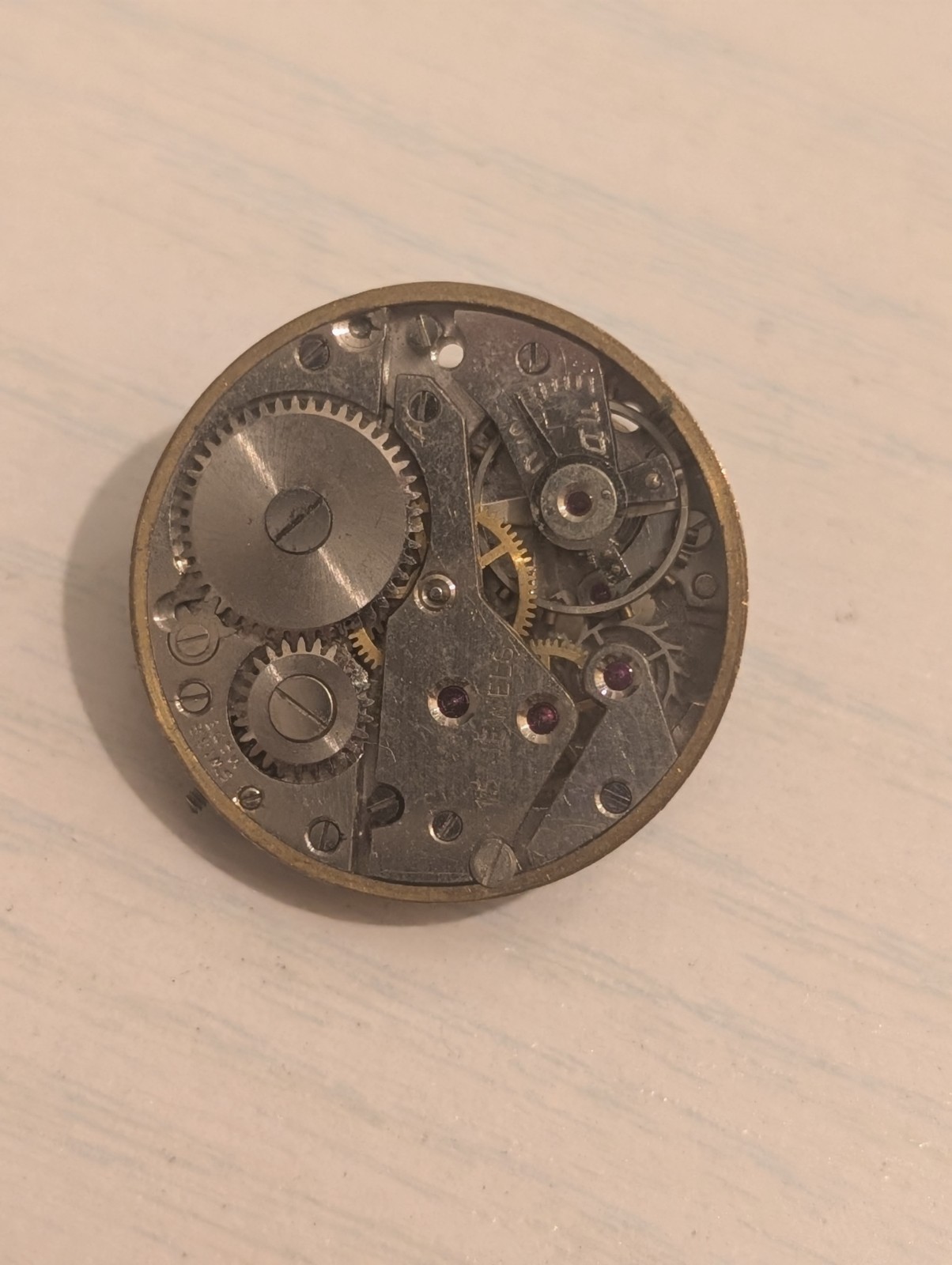 Vintage AS 984 Mechanical Watch Movement (Runs But Untested)