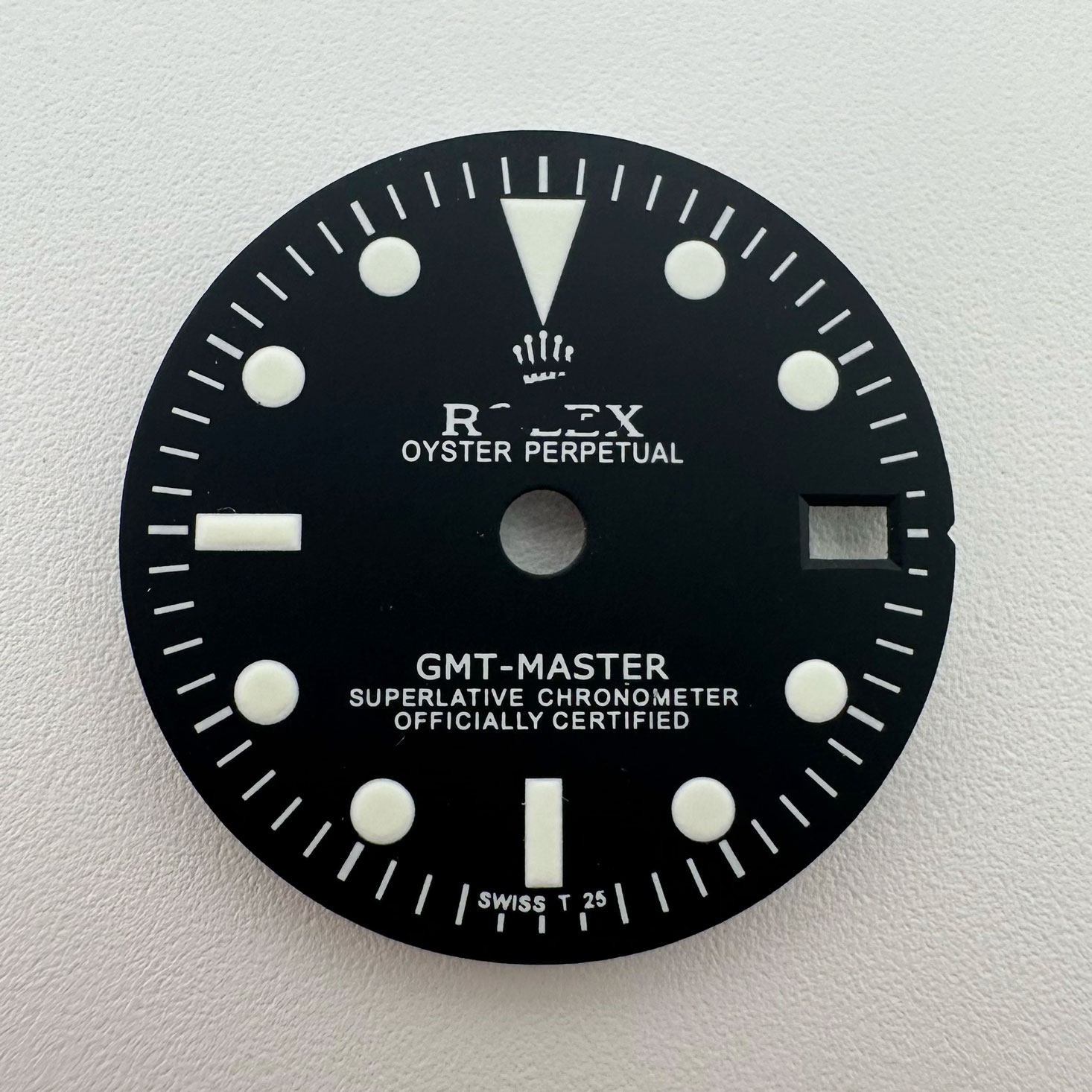 33.5mm Pilot Watch Dial Green Luminous For Nh35 Nh36 Movement Watch Accessories