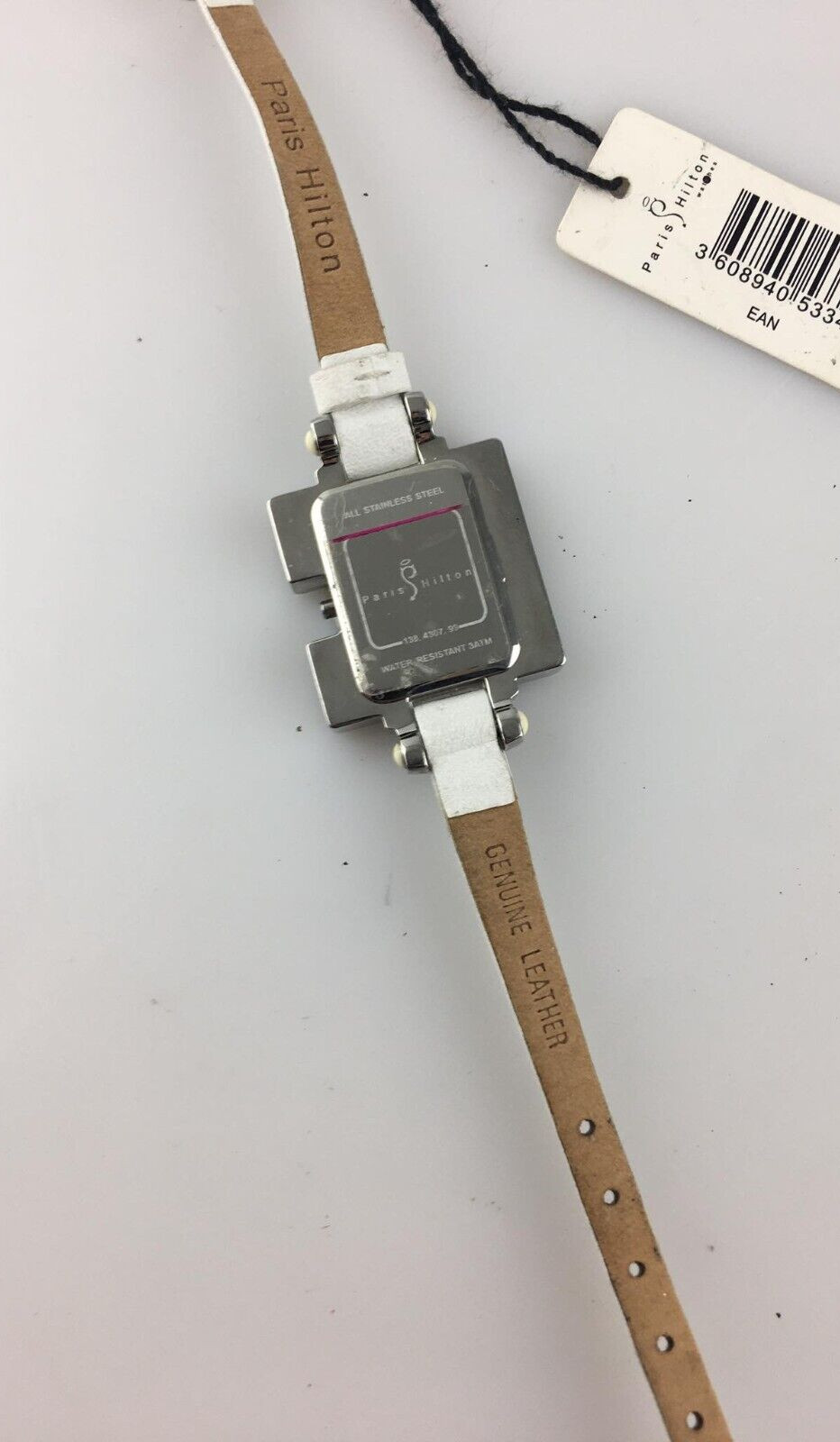 Paris Hilton Women’s Quartz Square Shape Watch New Works No Crown Stem