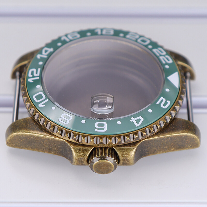 Bronze 40mm Retro Watch Cases Accessory stainless steel For Seiko nh35 Movement