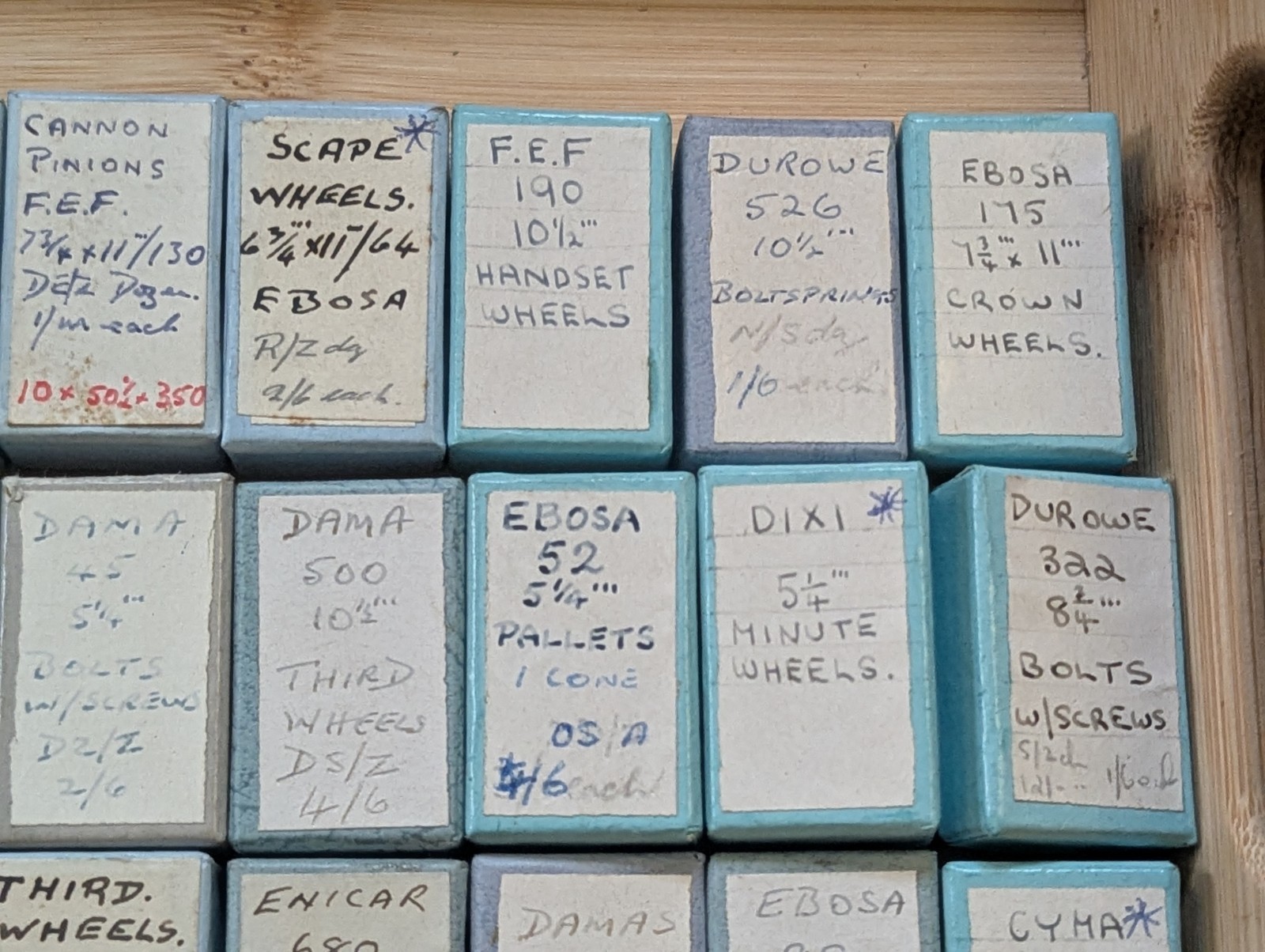 Watch Parts, New Old Stock in Boxes, Various Makes / Cals, Ebosa Damas etc #R581