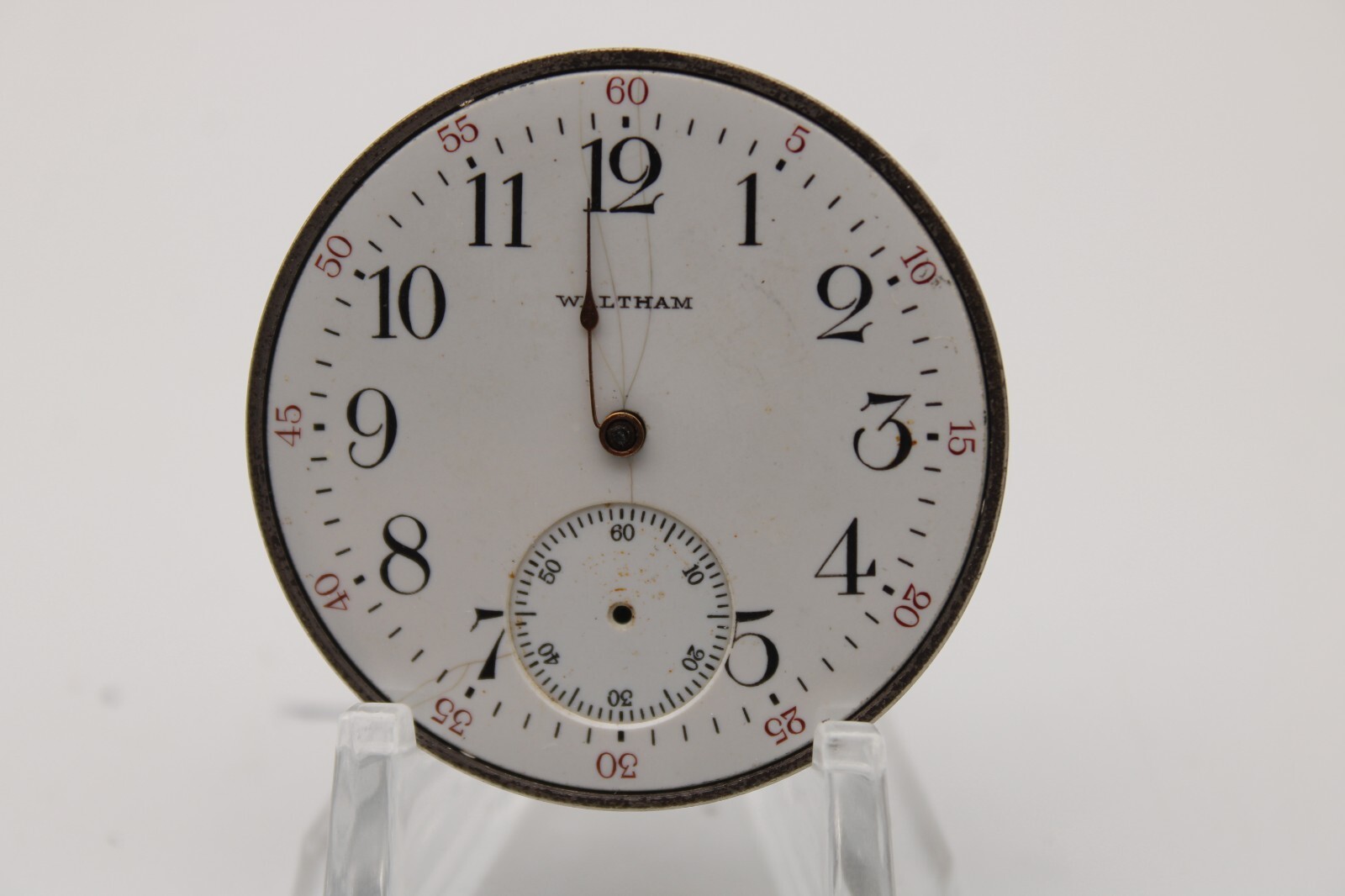 1917 WALTHAM POCKET WATCH MOVEMENT 20999702 GRADE 210 12s 7j (EK)