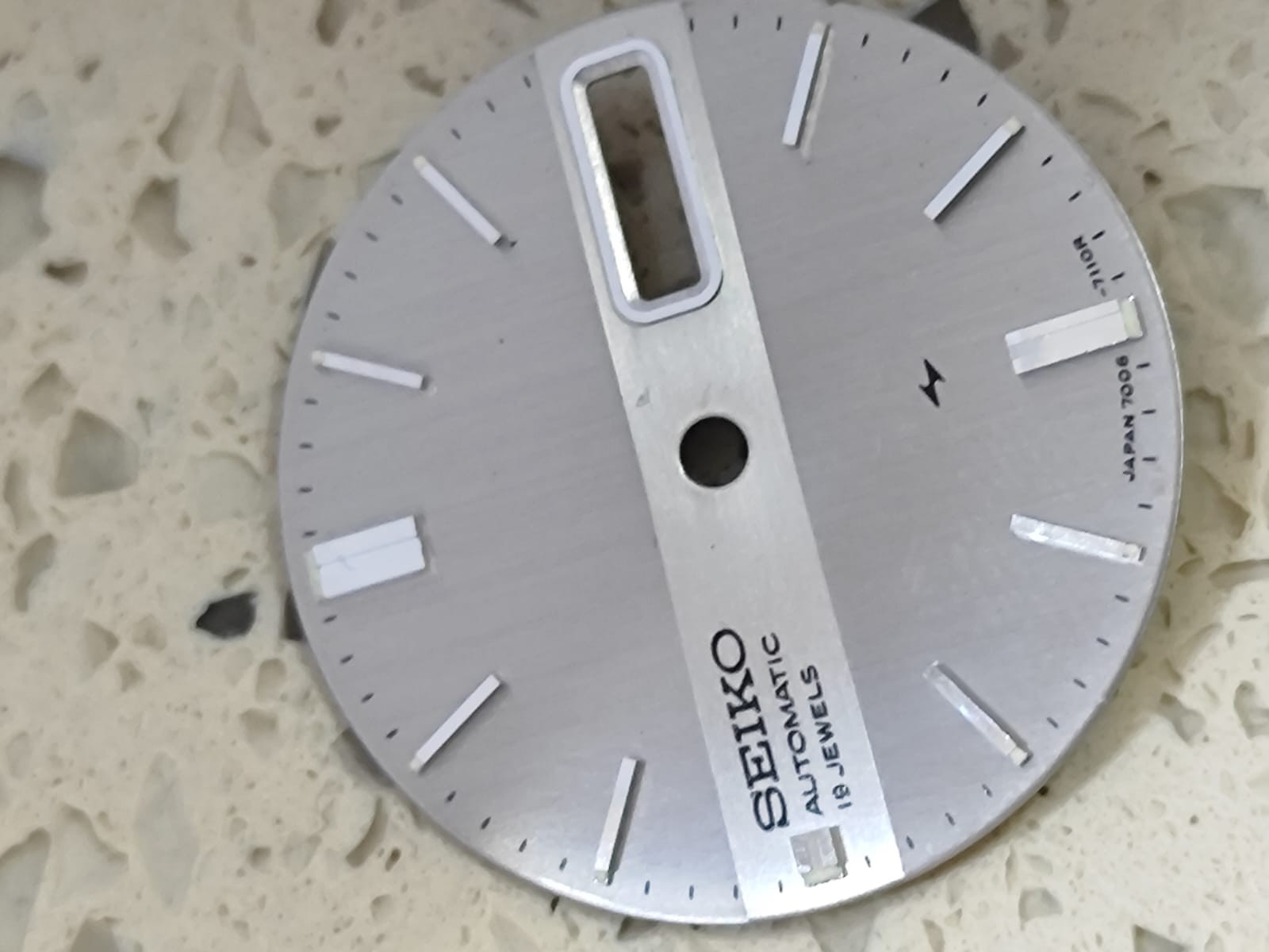 Seiko 7006-7020/7029 PART – Dial the original Silver DIAL 27mm Used