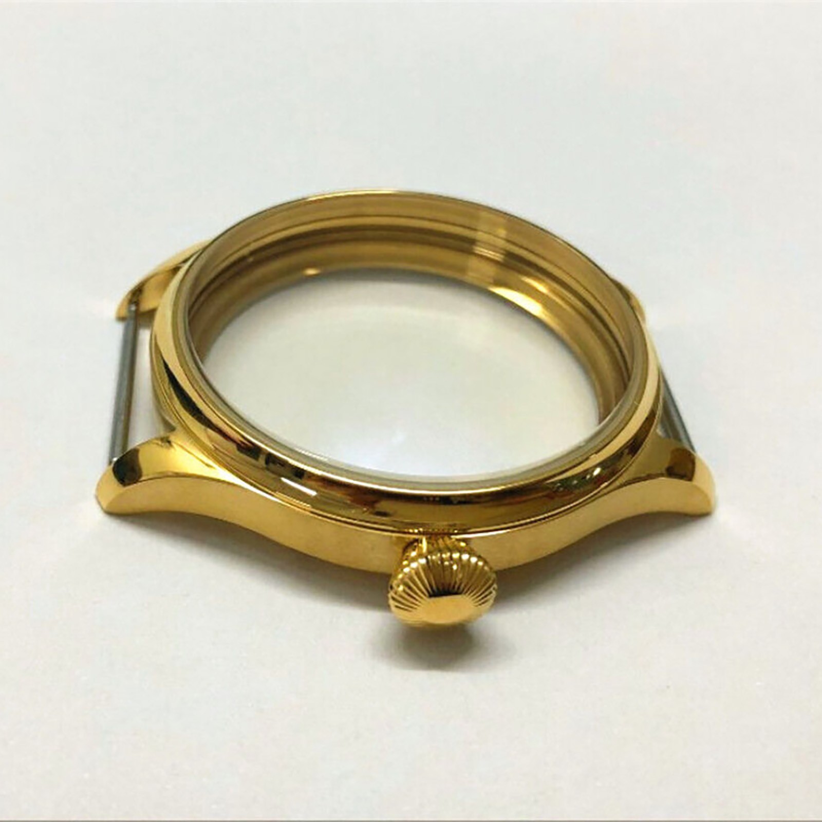 18K Gold 44mm 316L Stainless Steel Watch Case for ETA 6497/6498 ST36 Movement