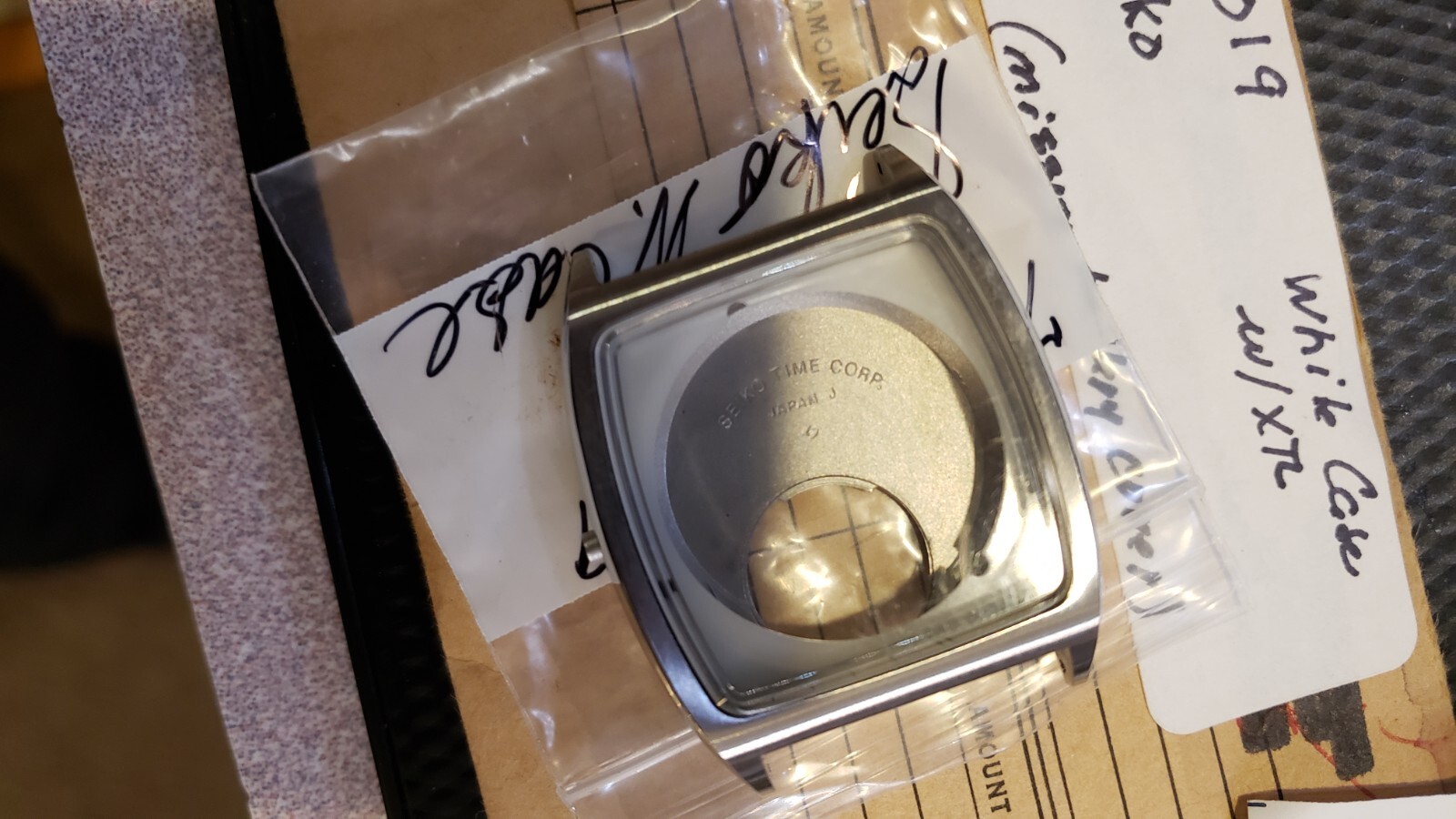 NEW VTG 80’s Seiko Men’s Watch Silver (no Cover) Case & Crystal XTL # 7546-5019