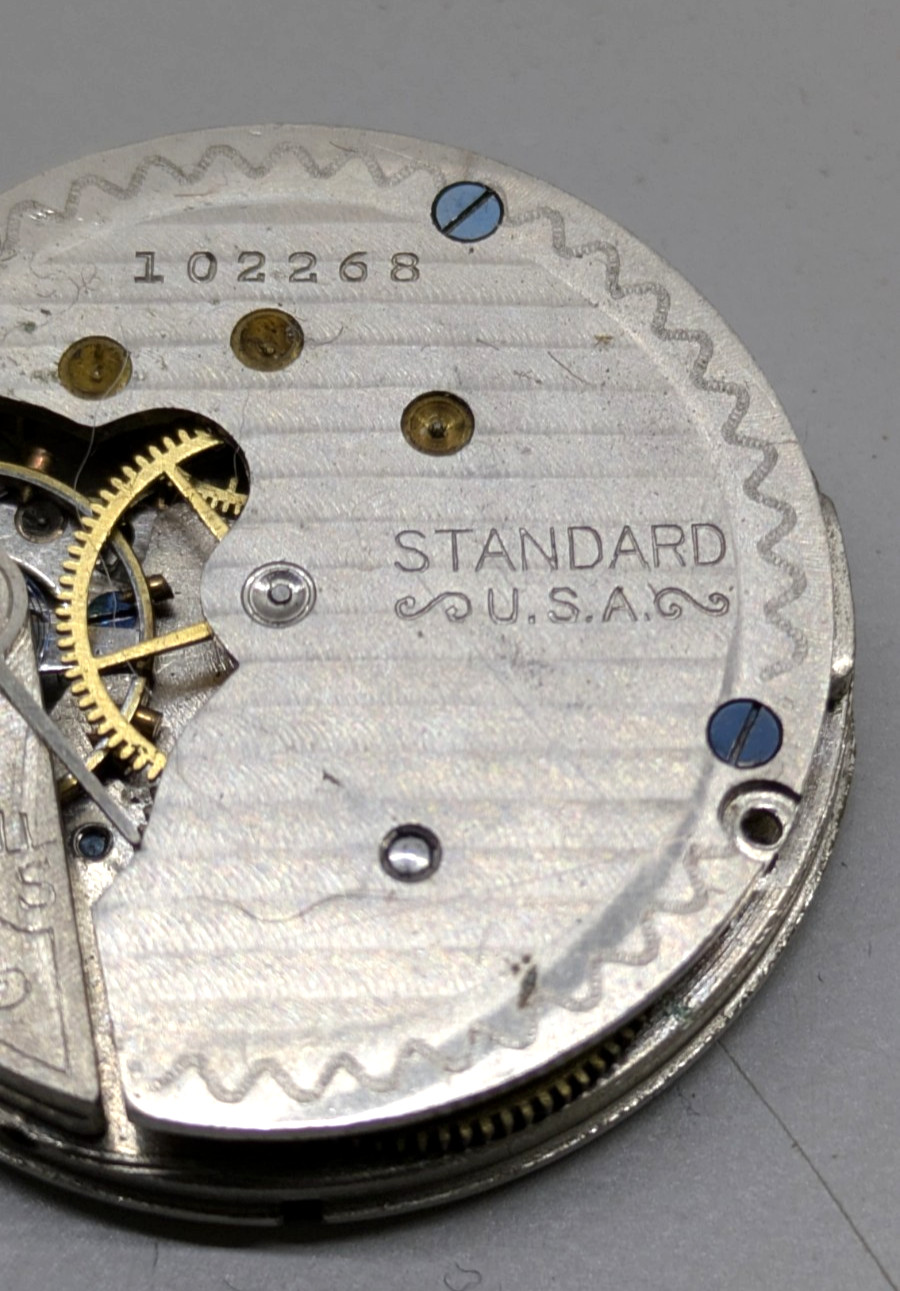 ☑️NEW YORK STANDARD USA WATCH COMPANY 102268 GRADE Excelsior Chronogrph Est 1912