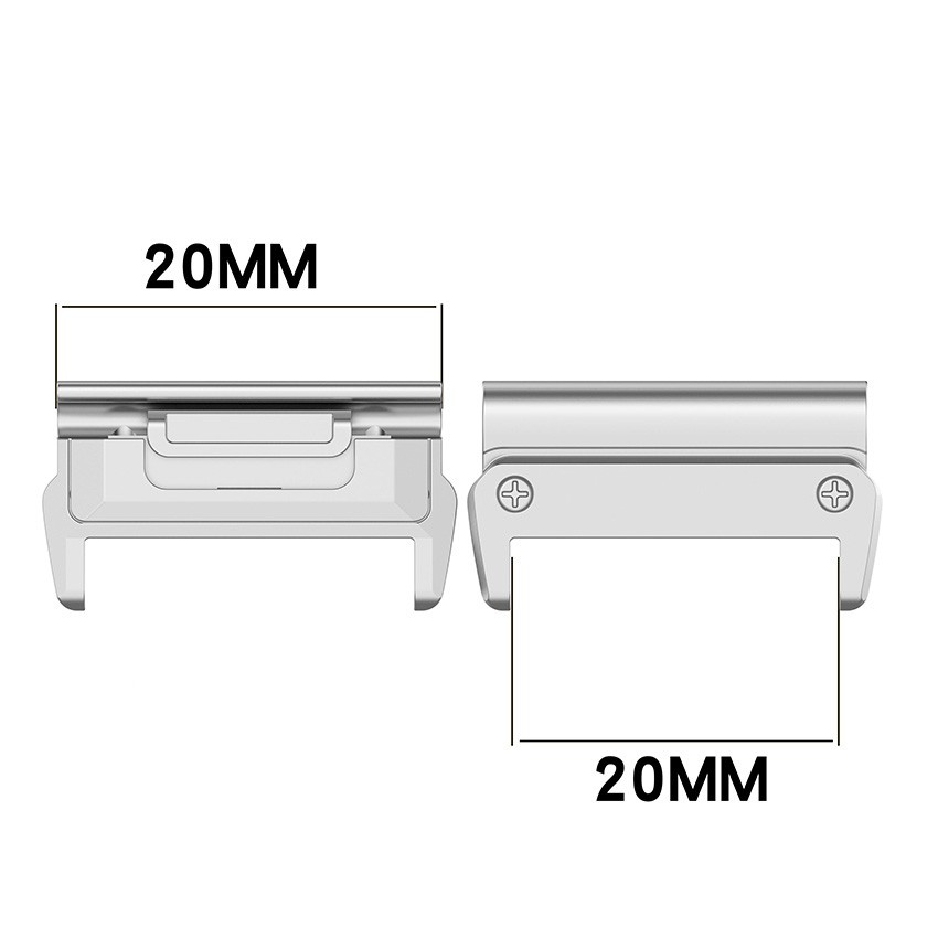 1 Pair Stainless Steel Connector Head Replacement Watch Parts for Garmin Fenix 8