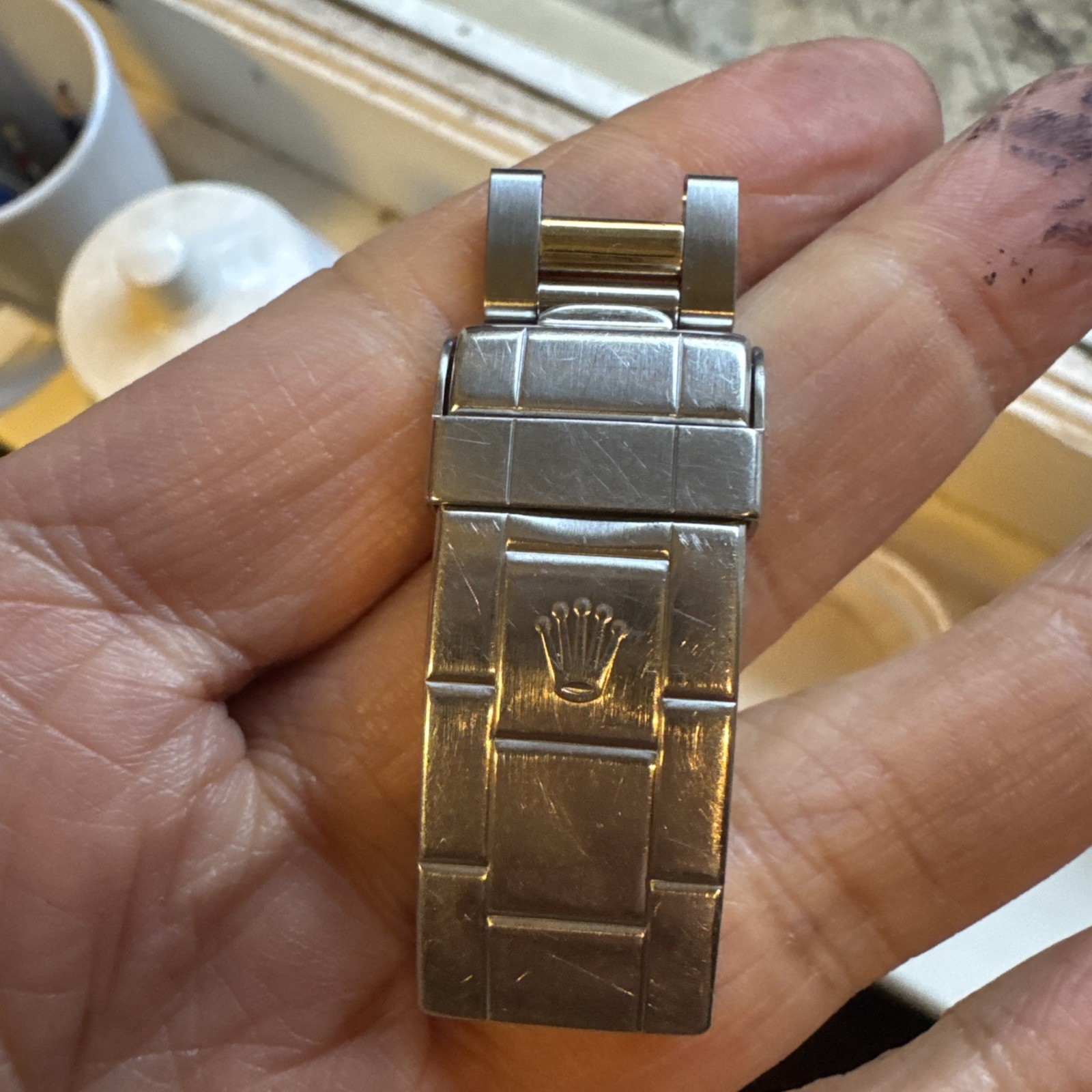 Vintage Rolex 93153-18 16613 16803 Submariner clasp U4 Circa 1988