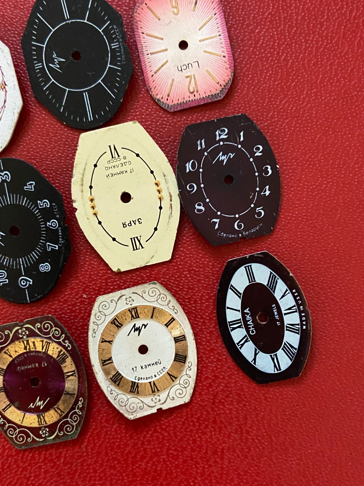 LOT of 15 Watch Faces Mixed Color Watch Vintage Dial Steam Punk