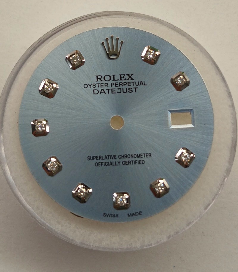 Rolex Datejust Custom Ice Blue Diamond Dial 16014 16030 116234
