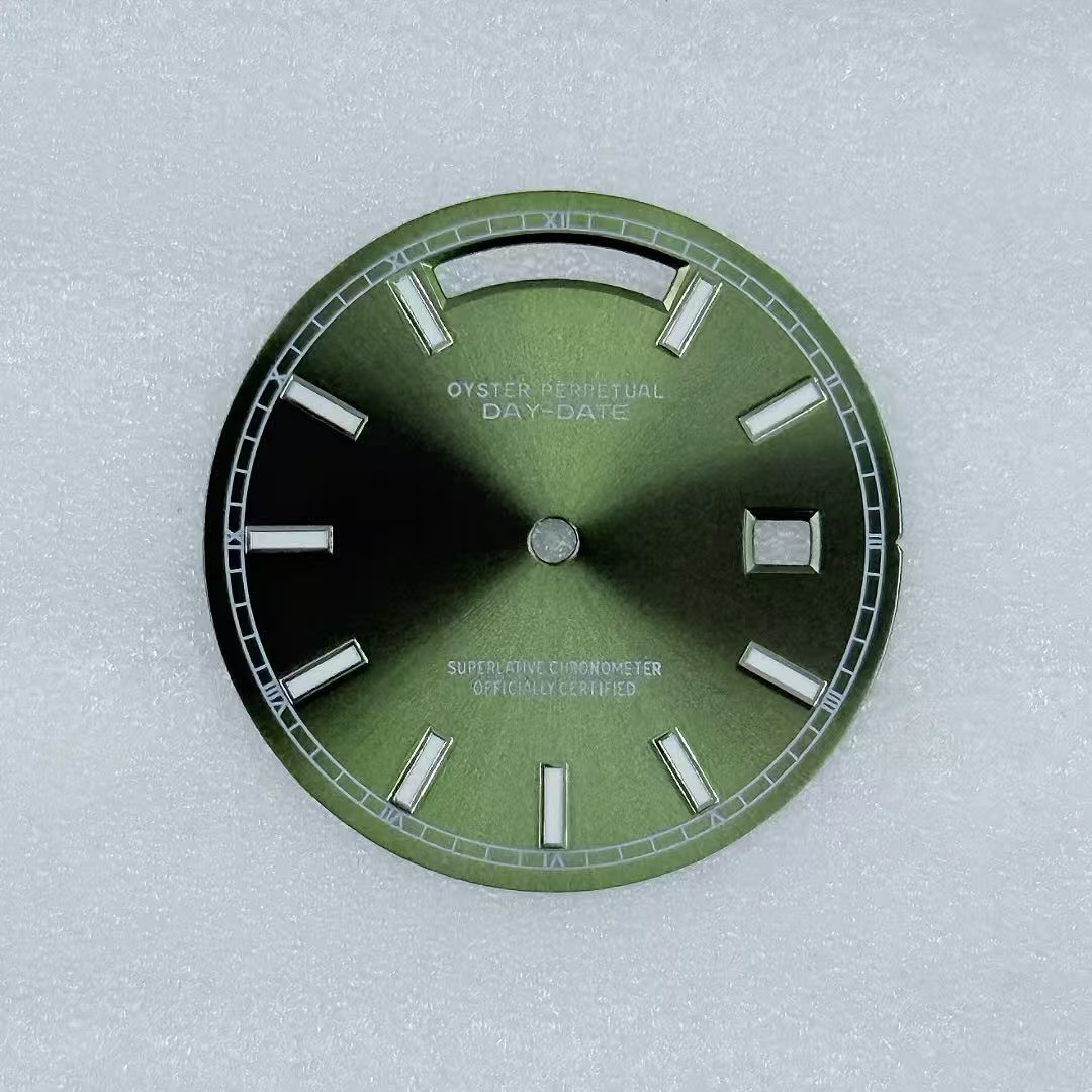 31mm Sunburst Watch Dial Green Luminous for 8285 Automatic Movement