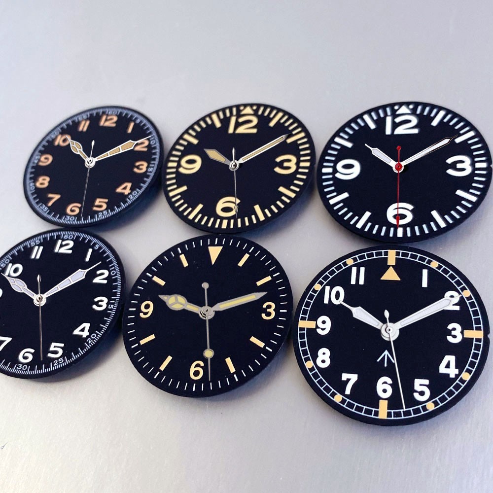 29mm MOD Watch Dial Hand Lume Fit NH35 NH36 NH38 PT5000 for Pilot Dive Watch