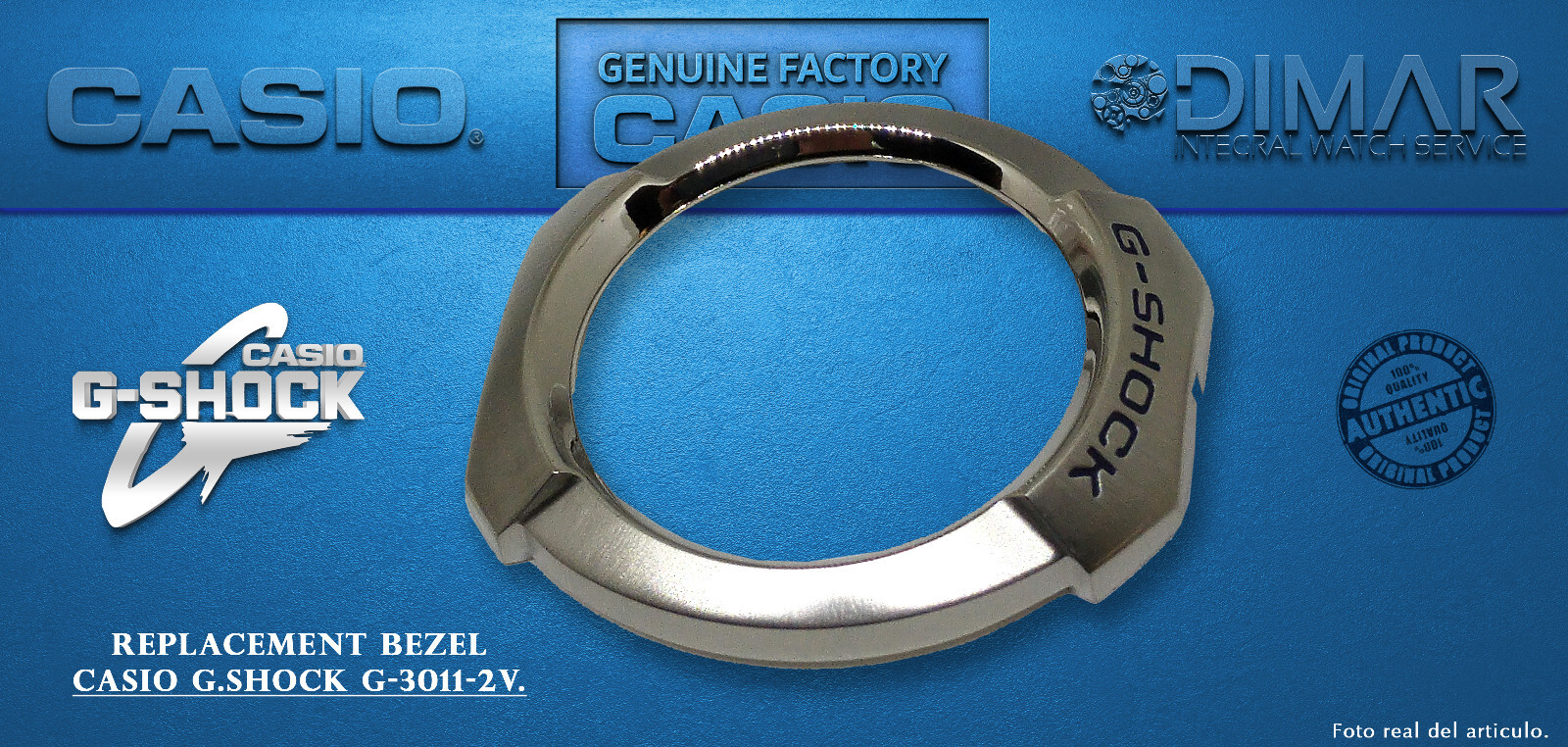 Replacement Vintage Original Bisel. Casio G-Shock G-3011-2V.
