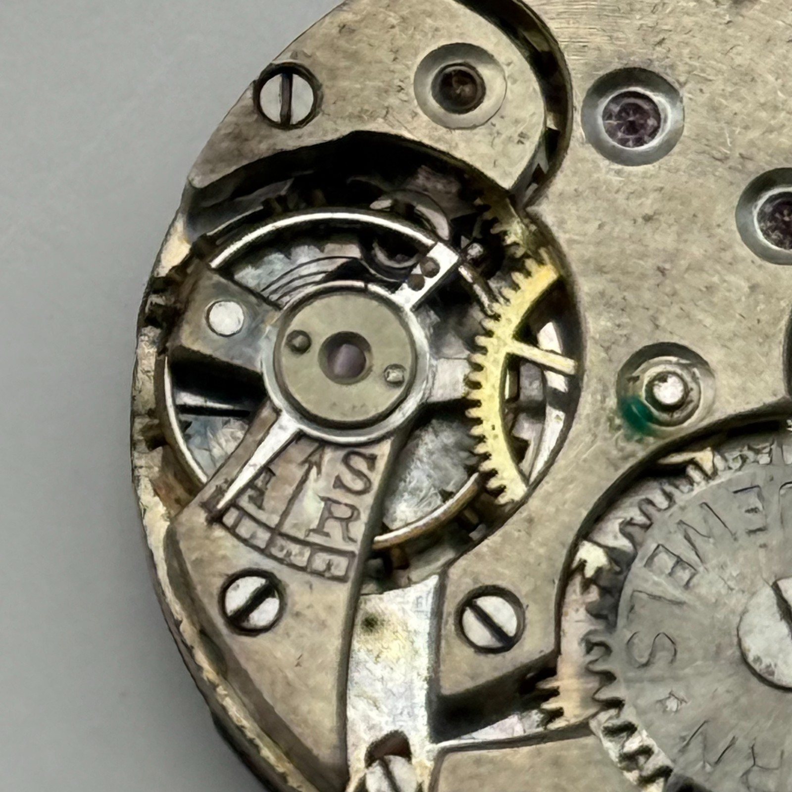 Rolex Unicorn Watch Movement Pidduck Hanley 15 Jewels Swiss Vintage Parts Repair