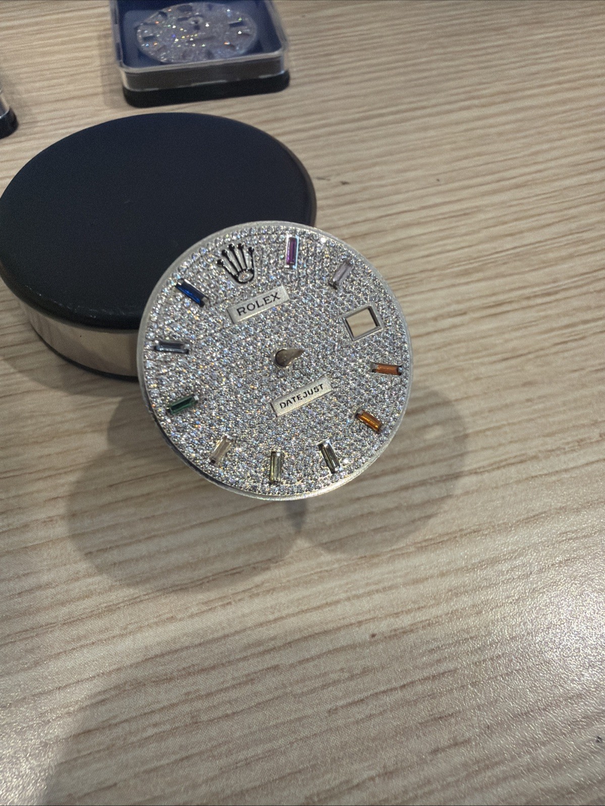 Datejust Dial 41mm Ref 126300 162334 Pave Zirconia Rainbow Custom Cal 3235
