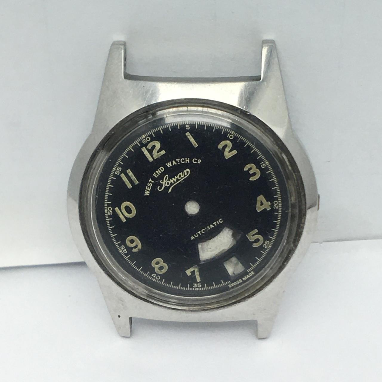 West End Watch K.4289 Vintage Men’s Watch Case And Back For Parts SBZ191AZB3(SS)
