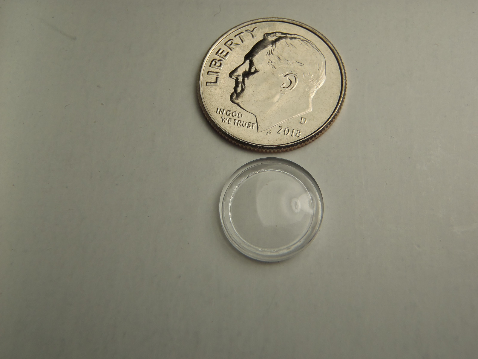 FWC HIGH ROUND Diamond Edge PLASTIC WATCH STEP CRYSTAL 11.5 MM NOS