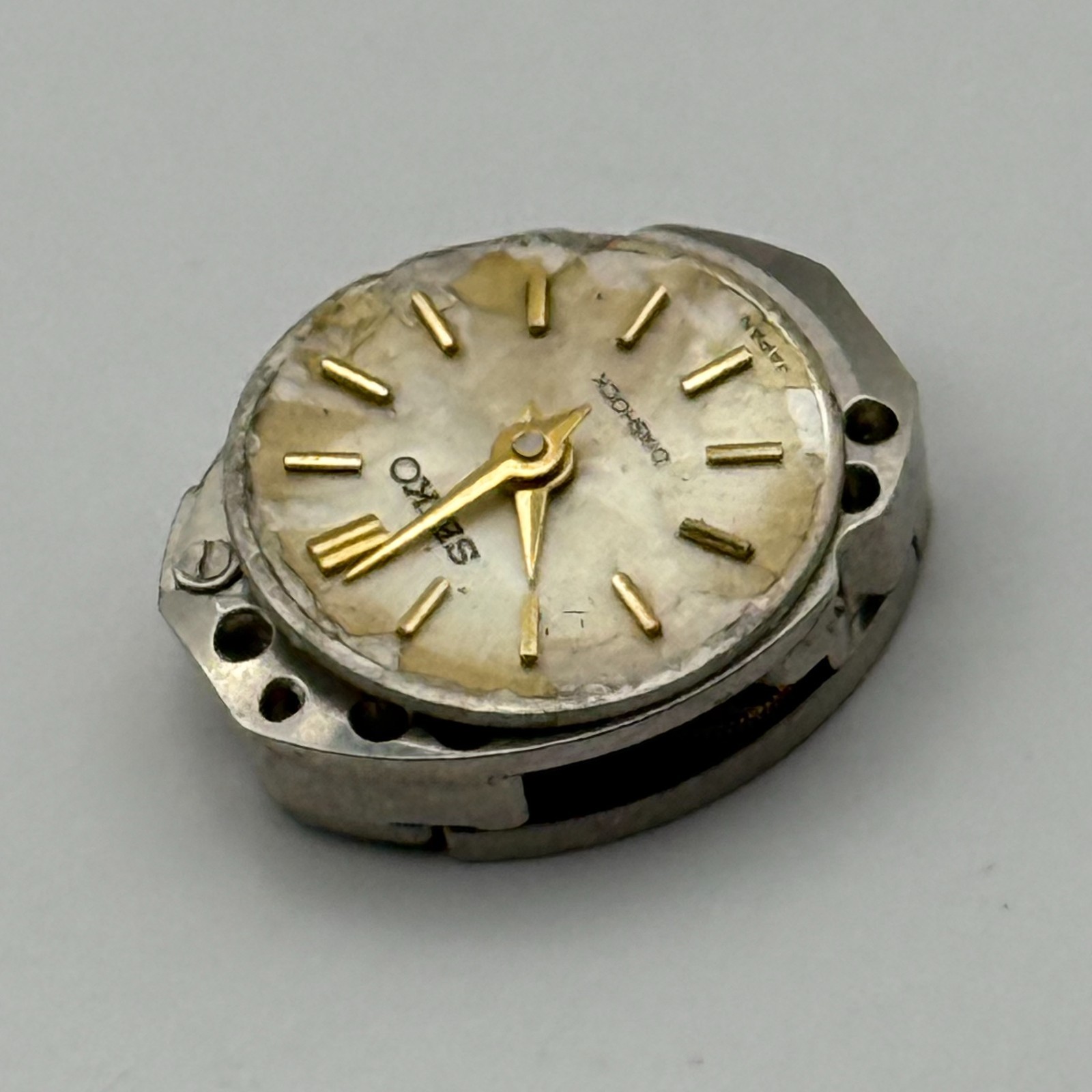 Seiko 10C Watch Movement Diashock Japan 17 Jewels Manual Wind Parts Repair 13mm