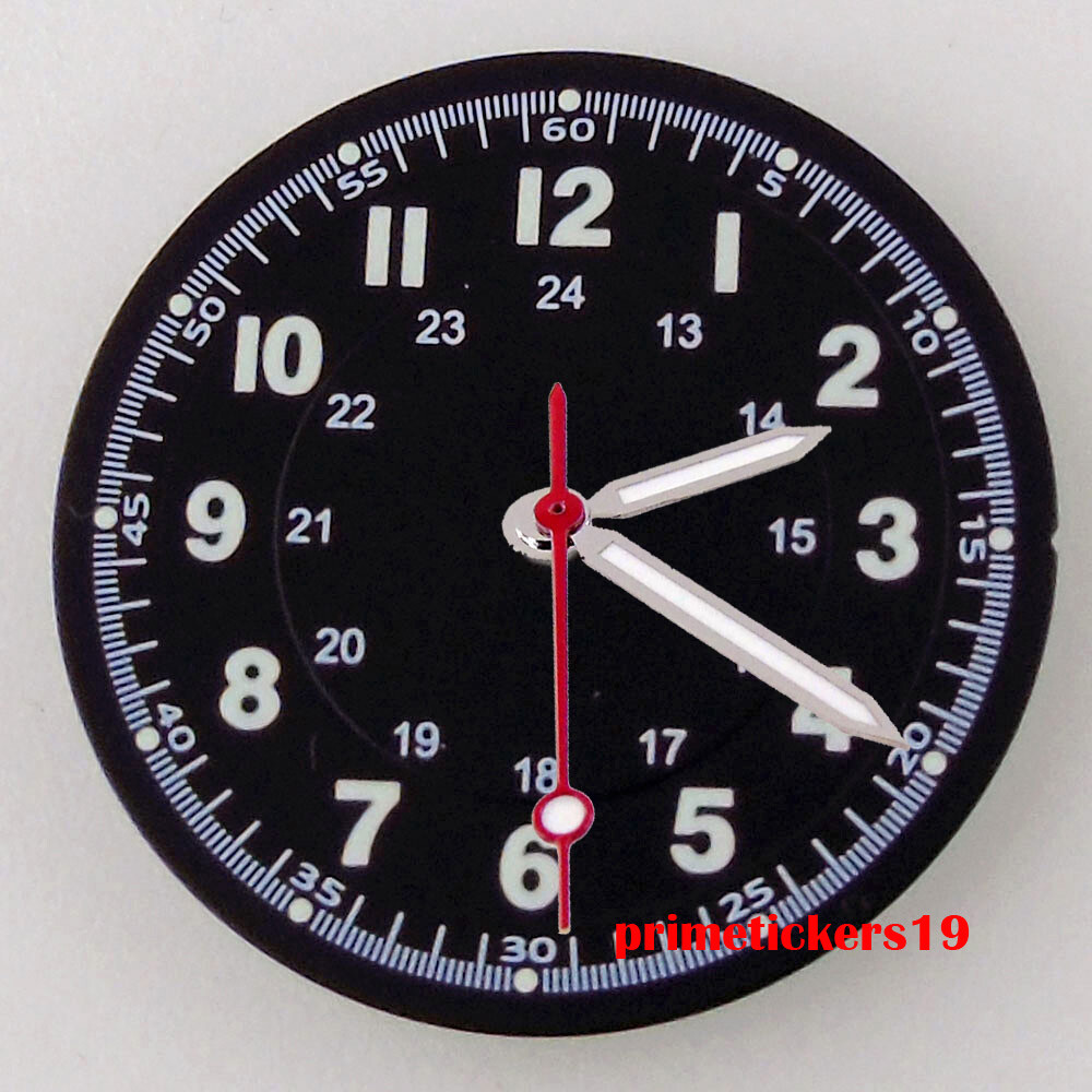 29mm Multicolor Watch Dial Hands Set Luminous Fit NH35 NH36 ETA2824 PT5000 Movt