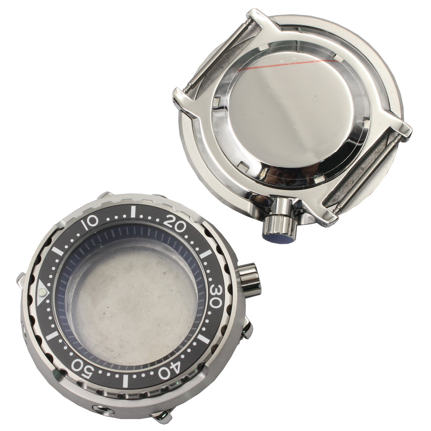 Fit for NH35A/SBBN031/SKX007 Sapphire Luminous Dot 46.5MM Steel 200M Watch Case