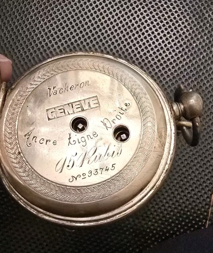RARE ANTIQUE VACHERON POCKET watch Circa 1800 Geneve TRAIN ENGRAVED