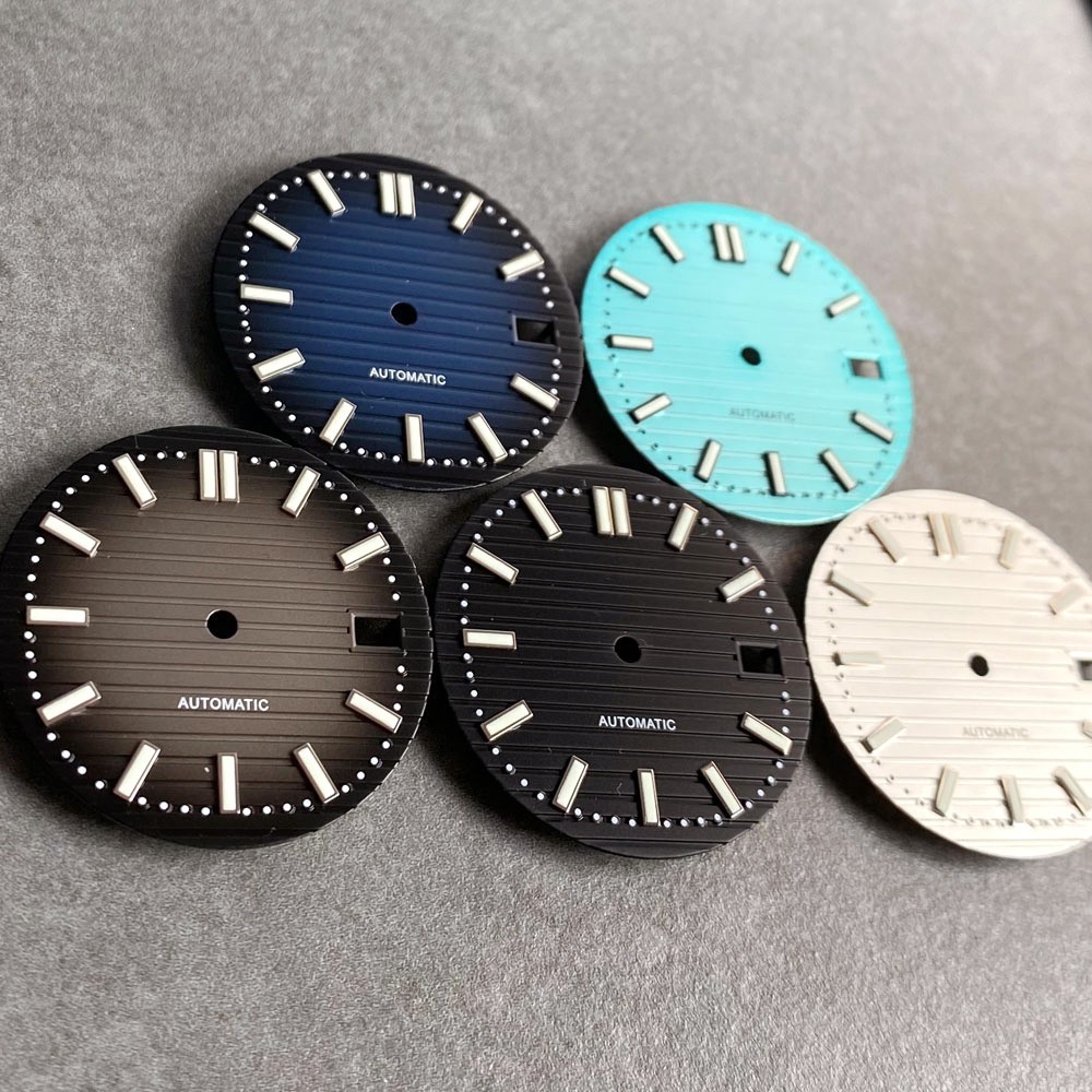 29.2mm Black Blue White Watch Dial Luminous for NH35 ETA 2824 PT5000 MIYOTA 8215