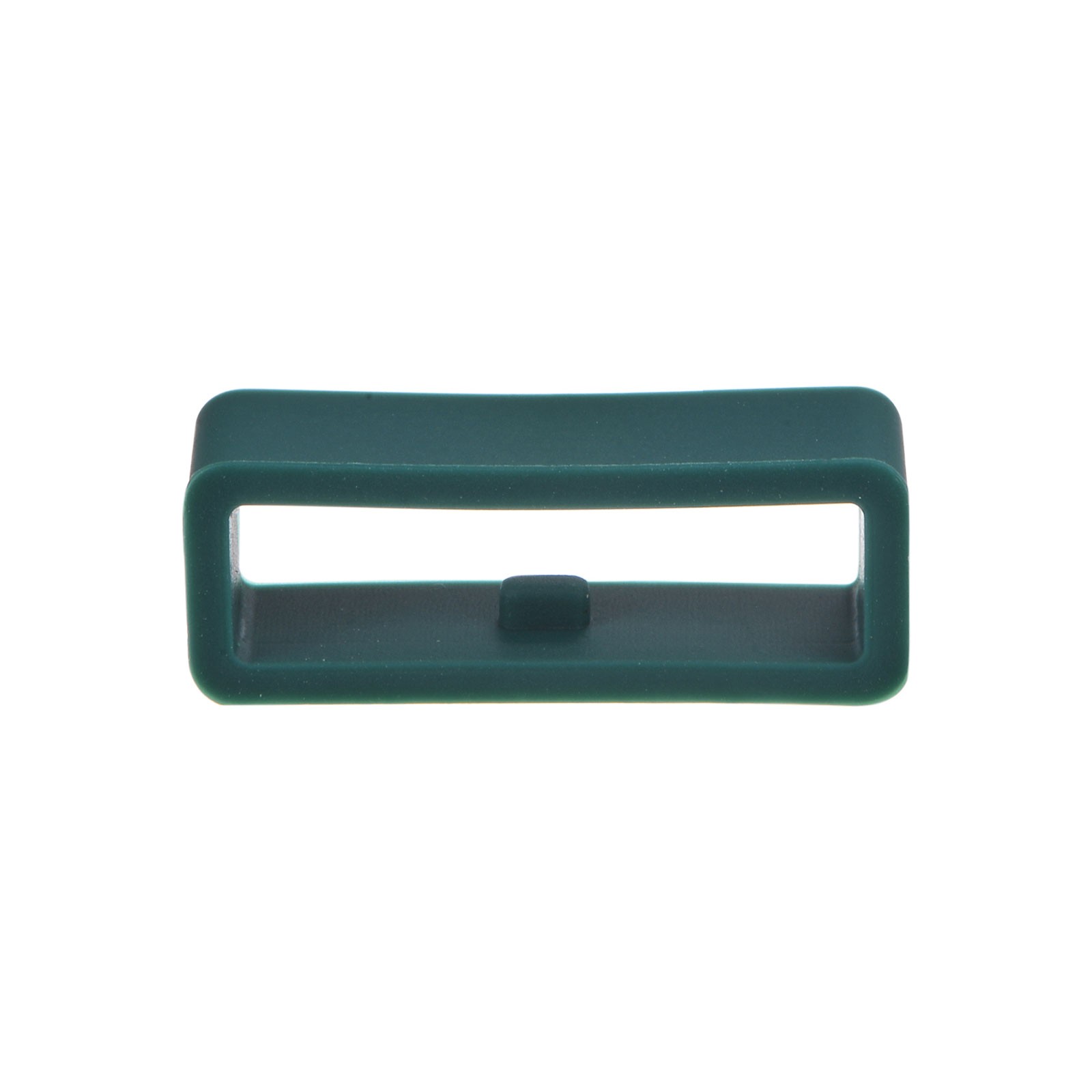 6pcs Watch Strap Loop Fastener Rings 20mm Rubber Watch Holder Keeper Dark Green