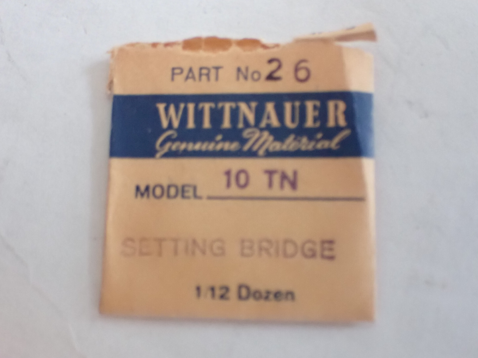 WITTNAUER 10 TN SETTING BRIDGE