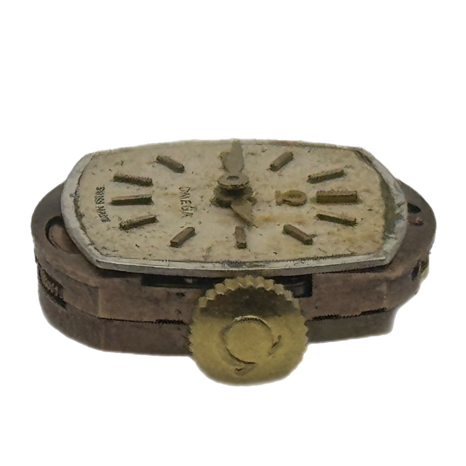 Omega 17J Manual Wind Watch Movement Dial Case Spares Repair Swiss Vintage Parts