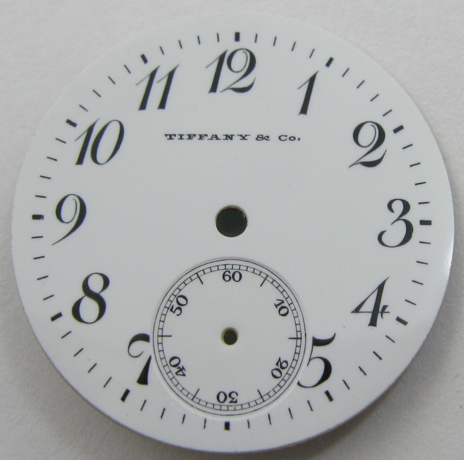 Vintage Porcelain Tiffany & Co. Watch Dial ø 23 mm