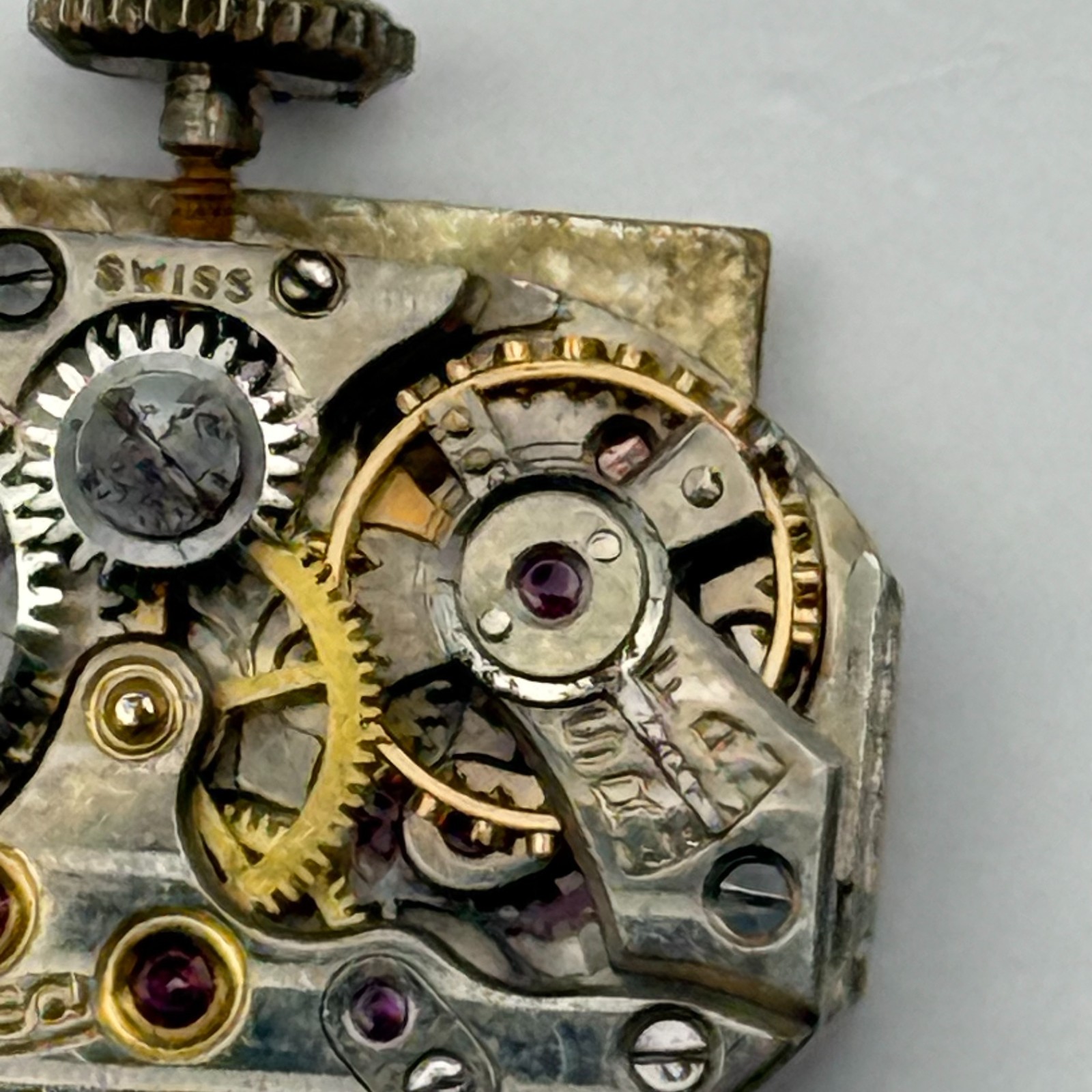 Lunesa L21 Watch Movement 17 Jewels Swiss Manual Wind Parts Repair 12.9mm