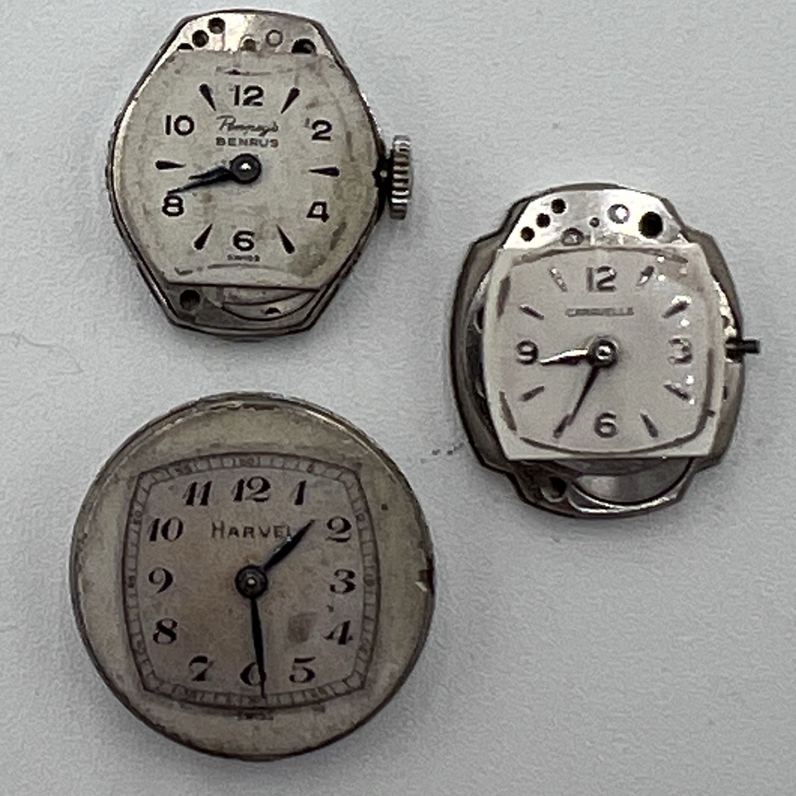 Mixed Lot of Vintage Ladies Watch Movements UNTESTED For Parts Repair 13 Total