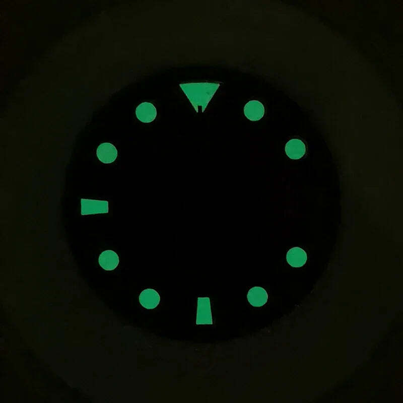 DS Sumo Matte Black Dial Black Dark green Lume Skx007 Abalone SKX009 NH35 S Mod