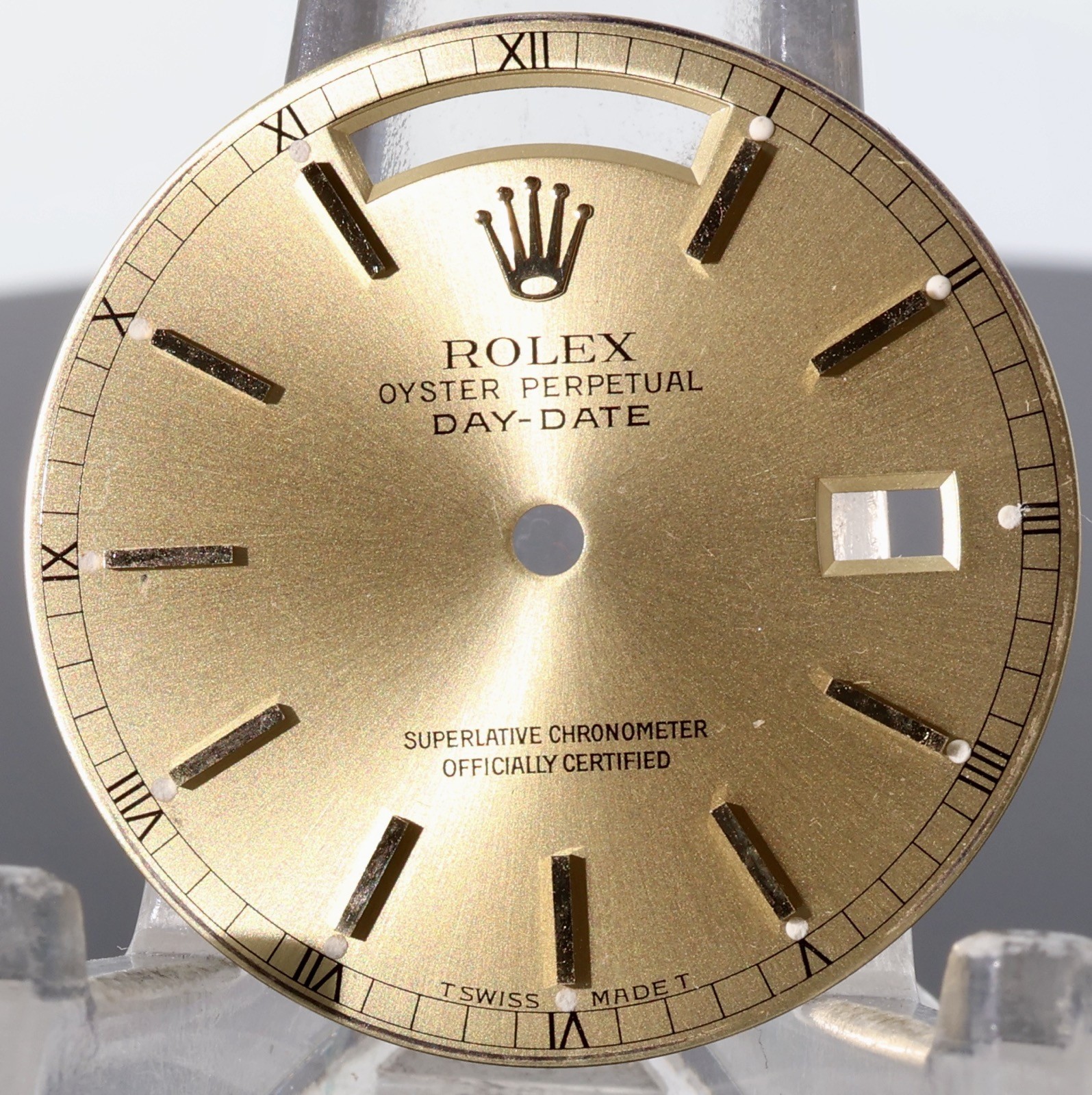 Authentic Rolex President Day Date 18038 18238 Champagne Stick Tritium Dial #518
