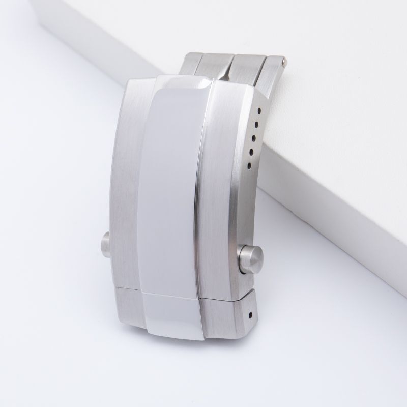 Fit for Breitling Watch Strap 18mm SS Fold Adjustable Deployment Buckle Clasp