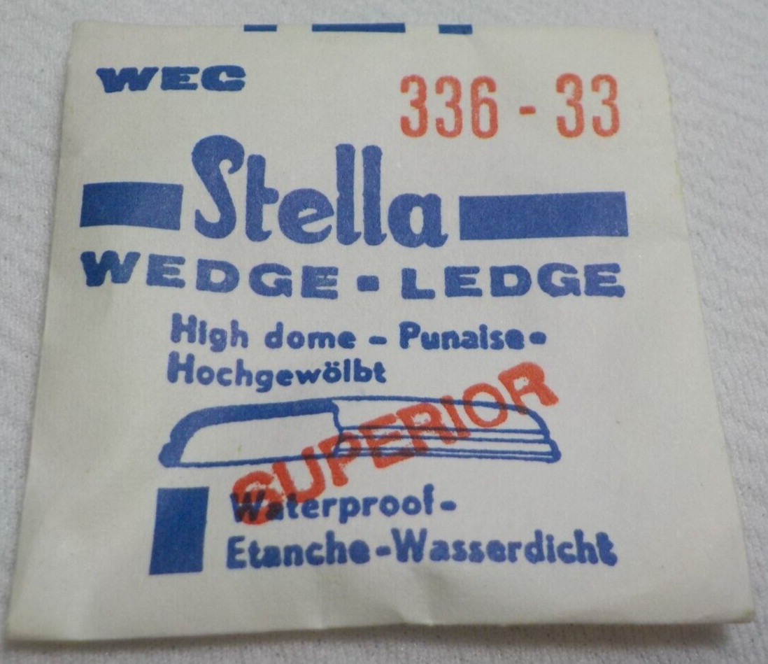 STELLA ROUND WATCH CRYSTAL WATCHMAKER REPLACEMENT PART 336 33 WEC #207