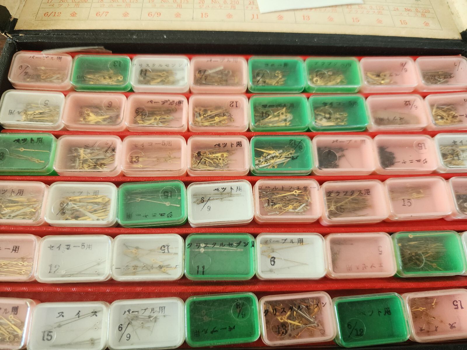 Lot of hands for Seikosha Citizen vintage watches whole box.