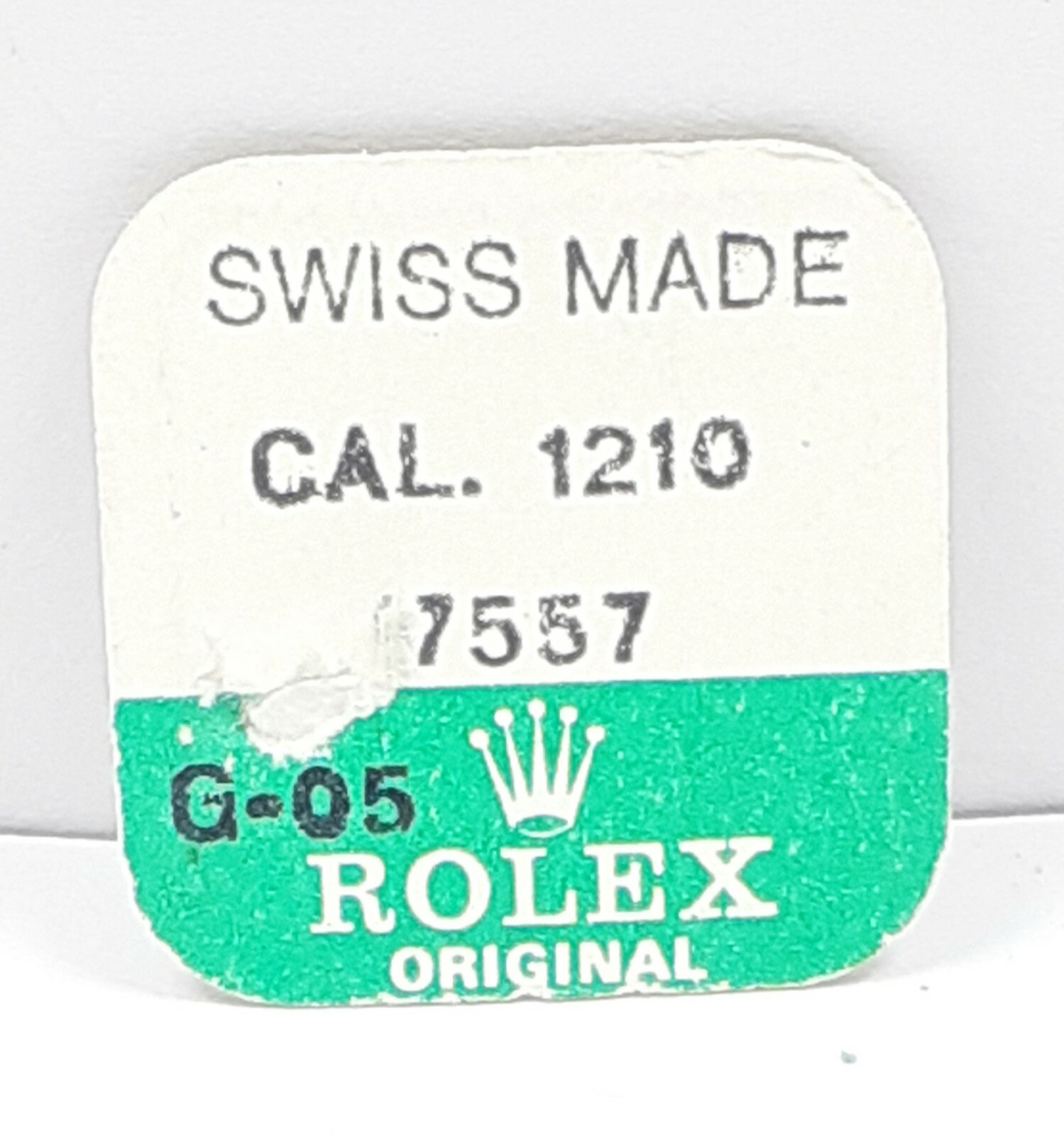 Original Rolex Spare Part No 7557 Cal 1210. Screw For Ratchet Wheel. Opened
