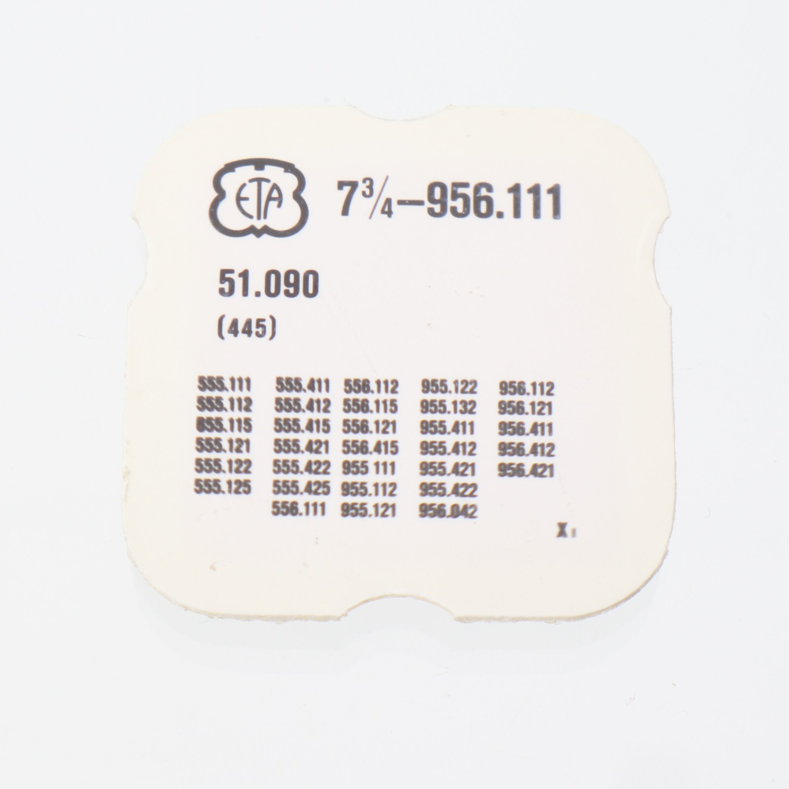 Genuine ETA 956.111, 955.111 Setting Bridge Watch Part #445 NOS 51.090 (G5D13)