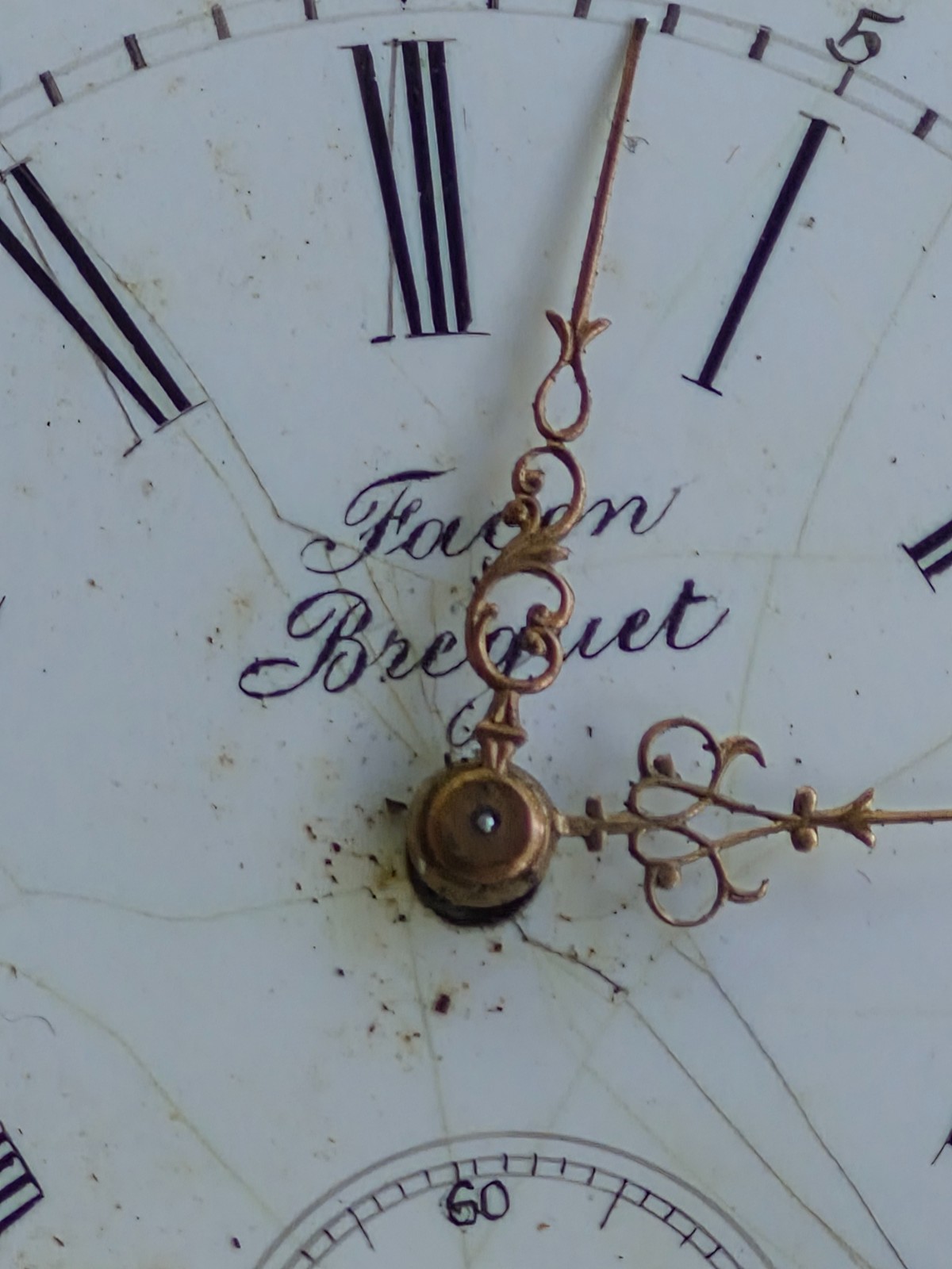 Vintage Swiss Facon Breguet Pocket Watch Bridged 15Jewels RUNNING