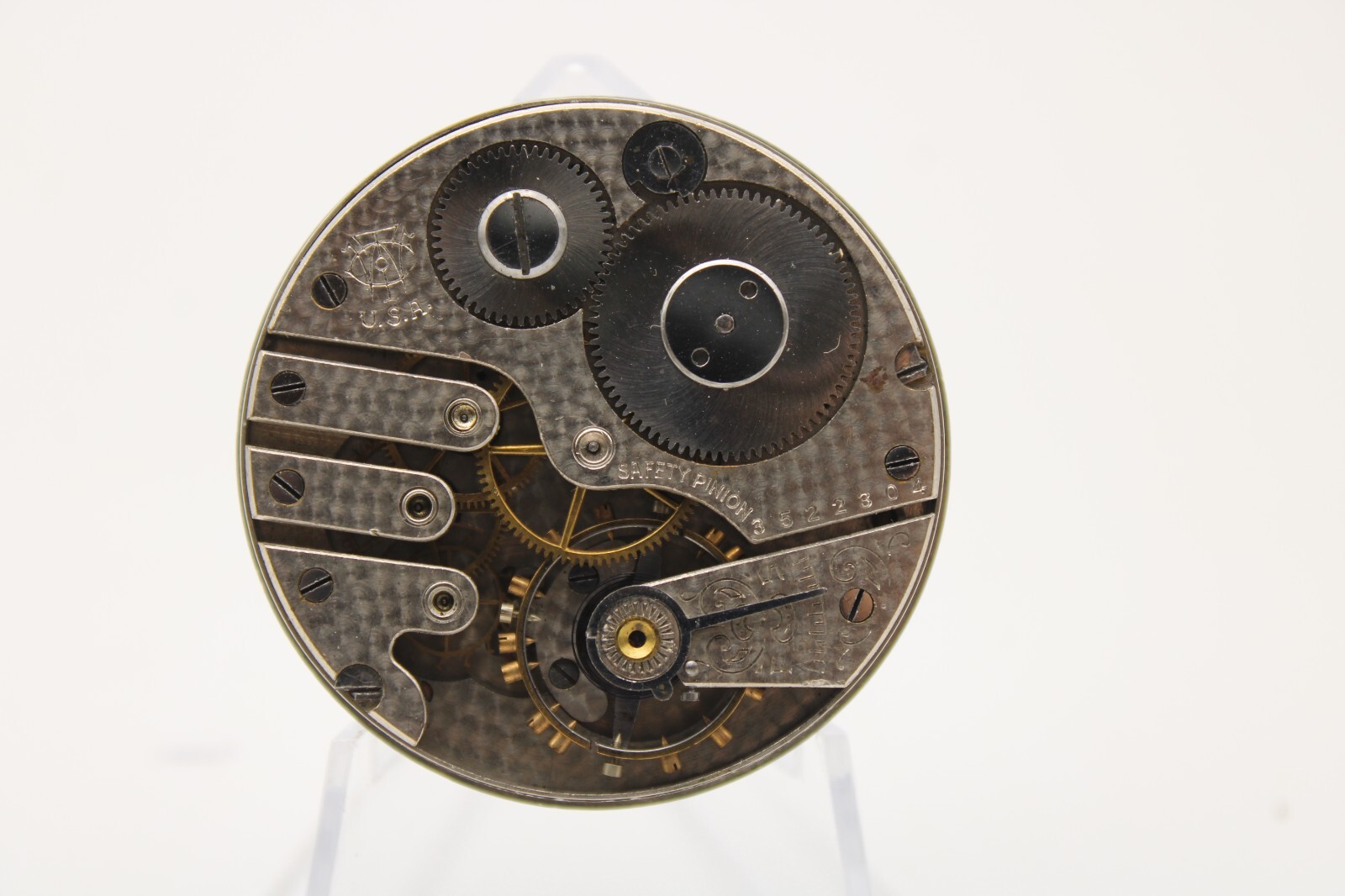1907 TRENTON POCKET WATCH MOVEMENT USA 3522304 GRADE 130 16s 7j (TQ)