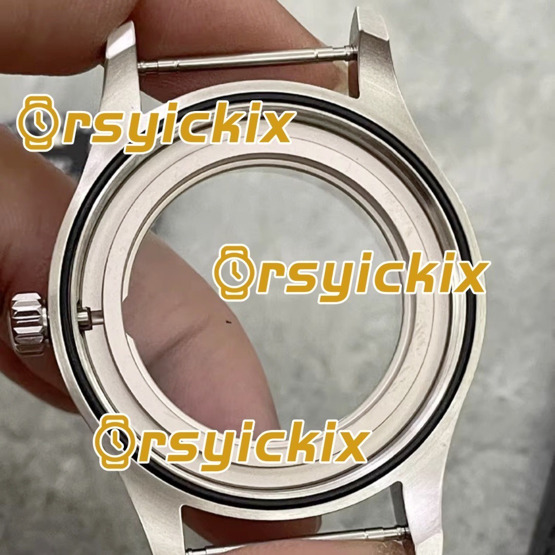 40mm Stainless Steel Watch Case + Leather Strap For Mark 18 2892 2824 Movement1-
