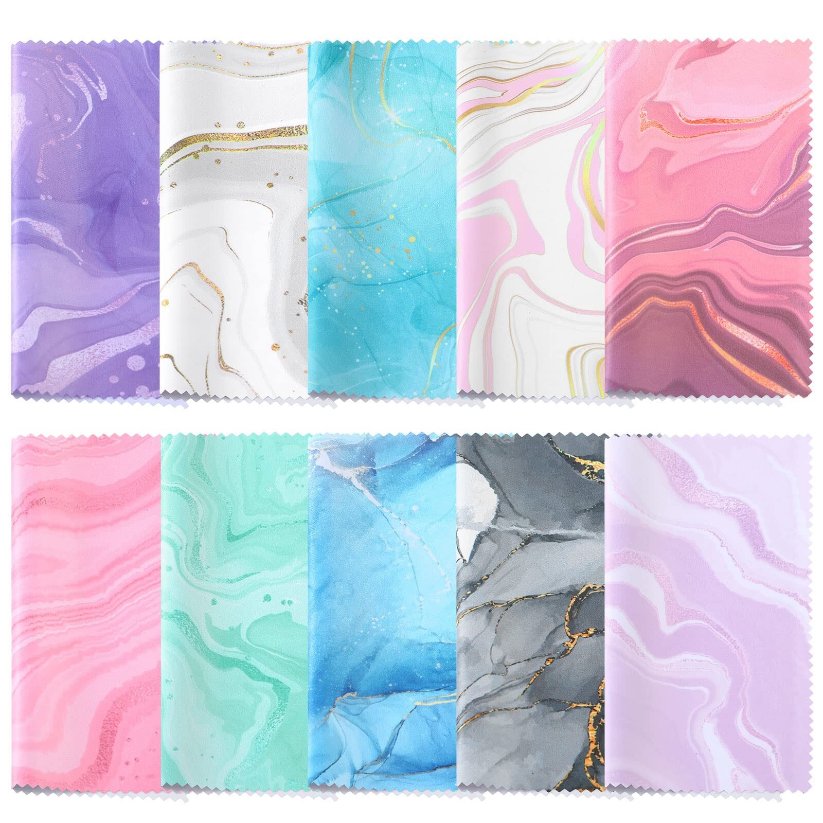 Sinmoe 20 Pcs Microfiber Cleaning Cloth Cute Marble Design Microfib… Fast Ship