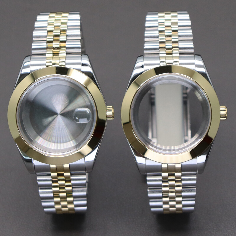 36mm 40mm Inclined Bezel Watch Case+Stainless Bracelet For Seiko Nh35 NH36 8215