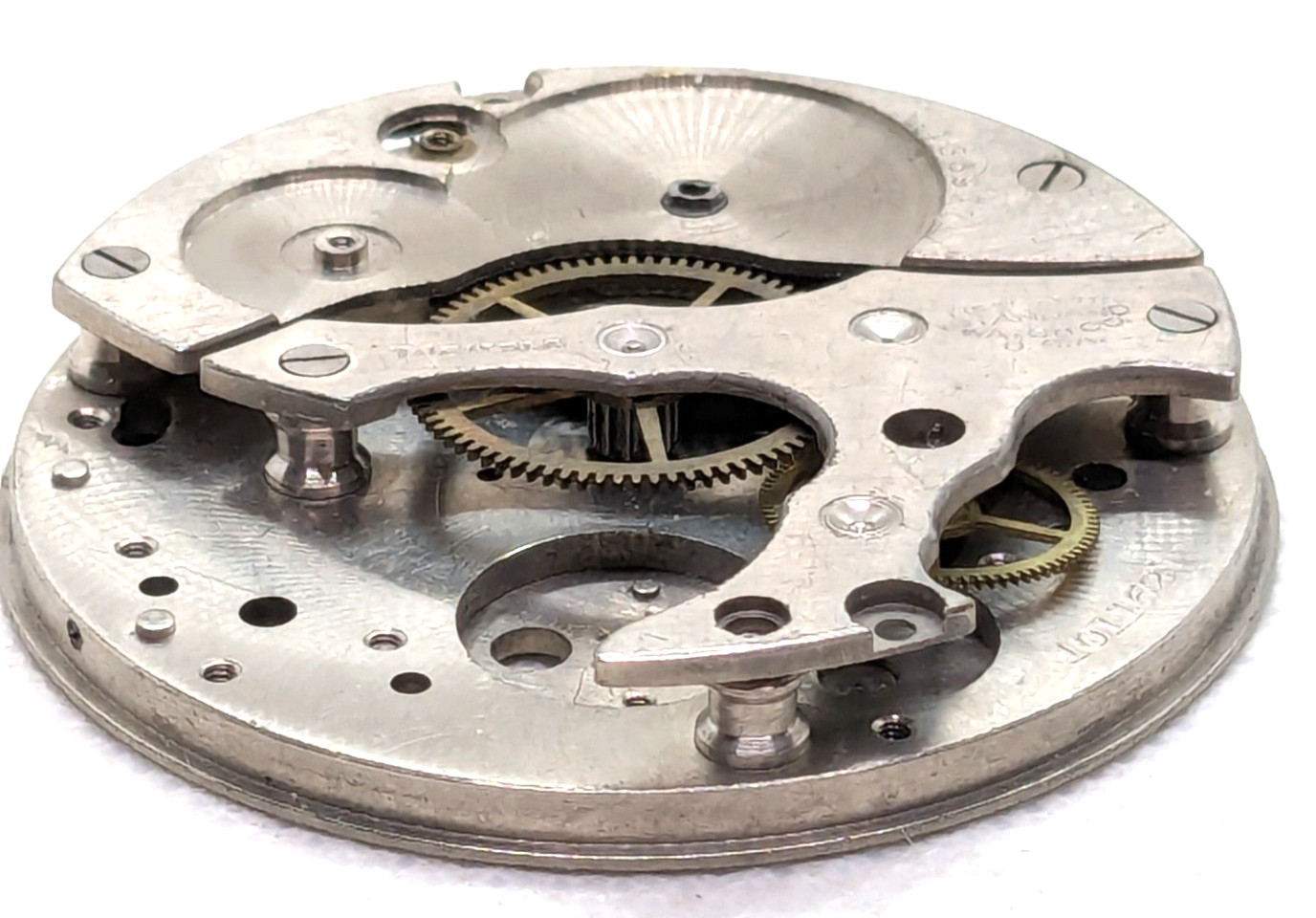 Vintage Pocket Watch New York Standard Movement Parts Crafts Jewelry 47mm