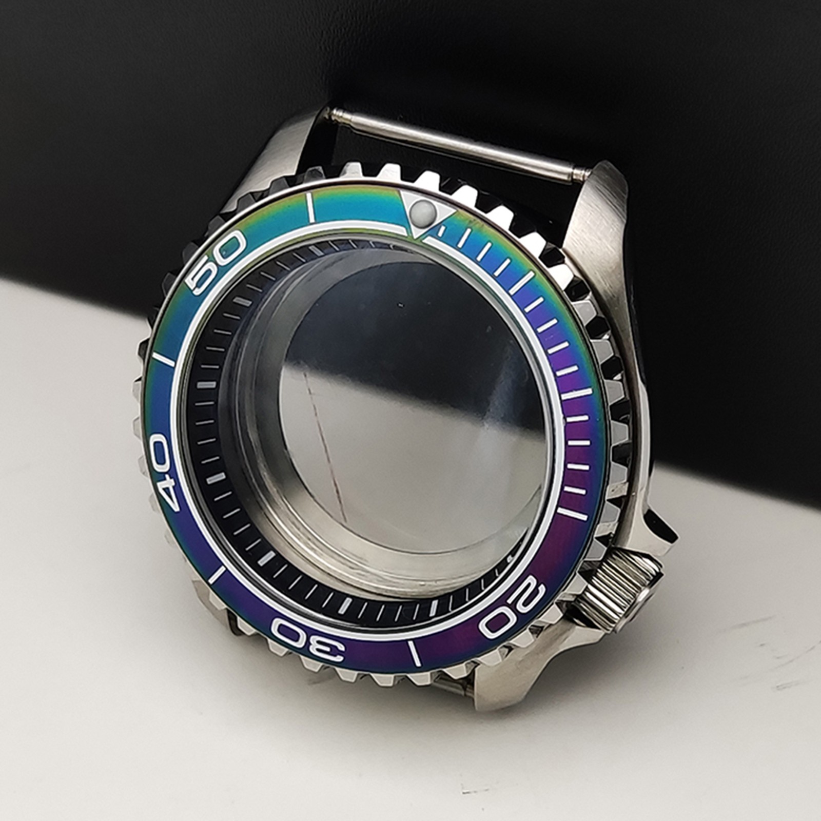 42mm Steel Watch Case Sapphire Glass Modifications for NH35/36/4R/7S Movement