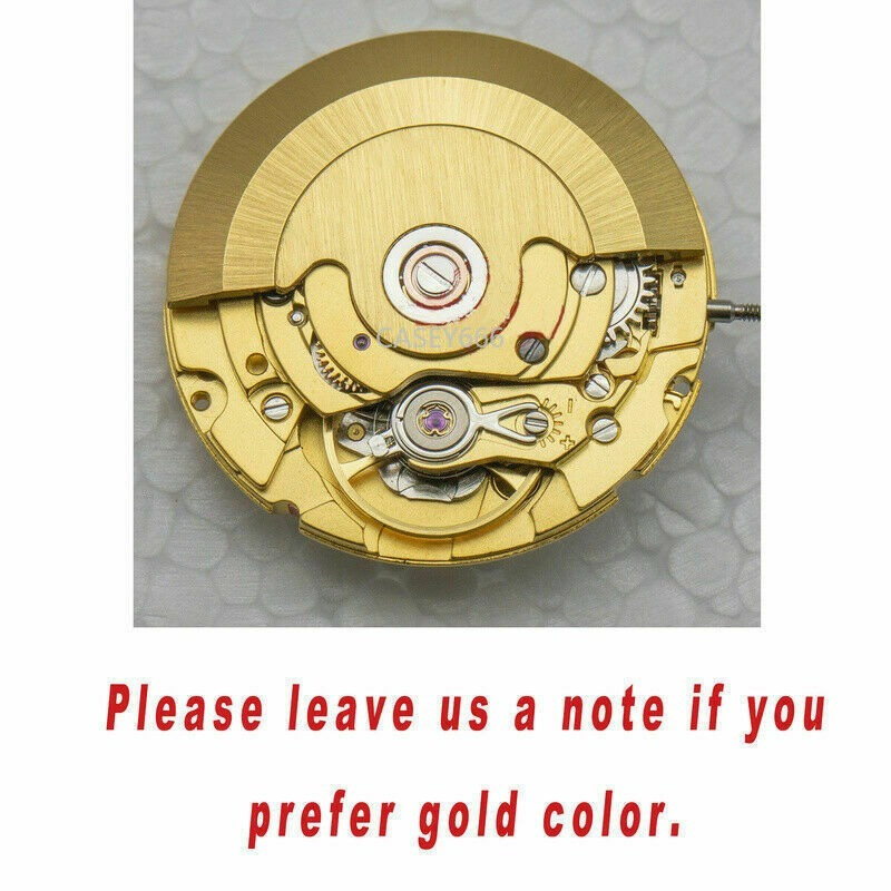 For SEAGULL ST2146 CLONE ETA 2836 2836-2 AUTOMATIC MOVEMENT PERLAGE WHITE Gold
