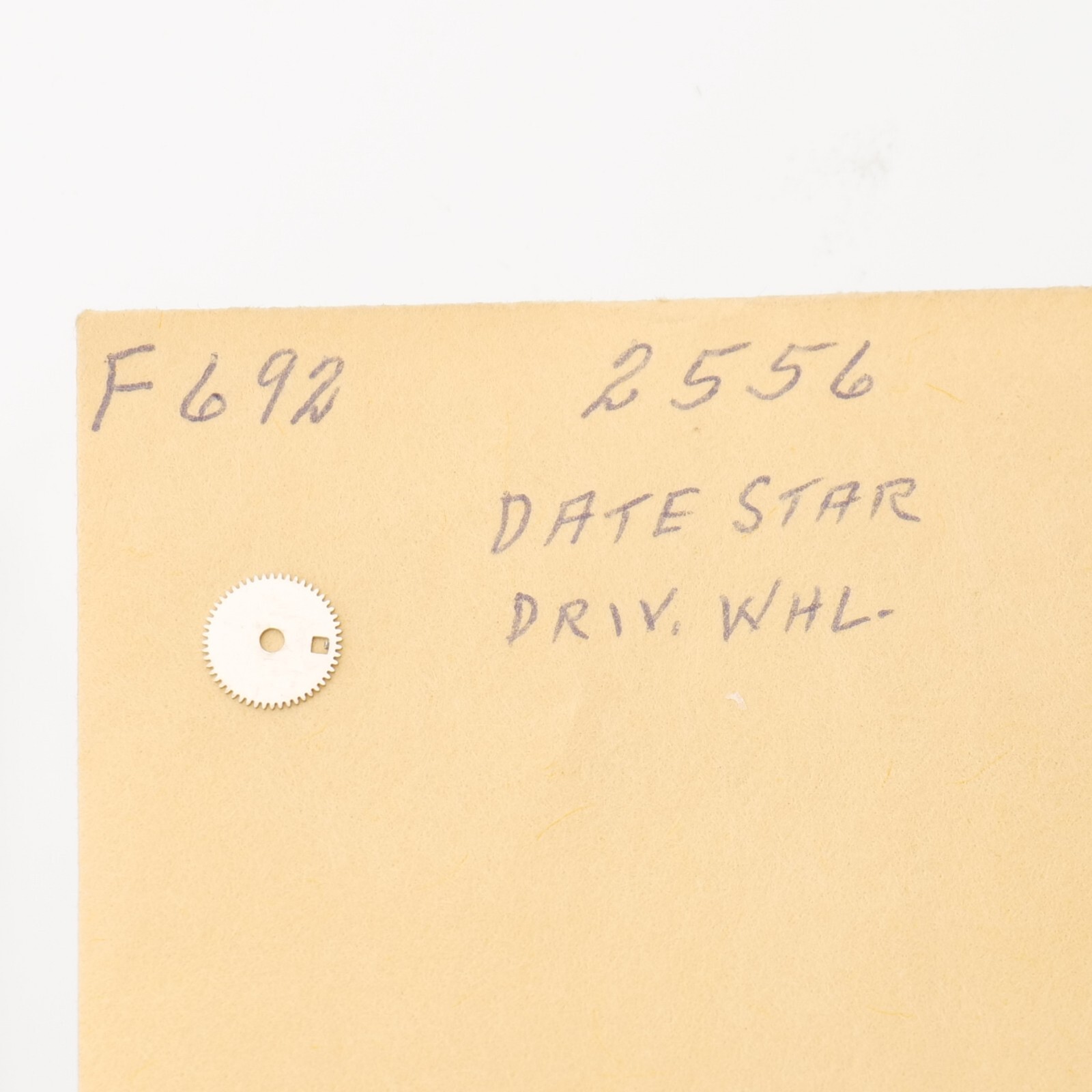 Felsa Cal 692 Part (1) Date Star Drive Wheel NOS #2556 Watchmakers (C4D11)
