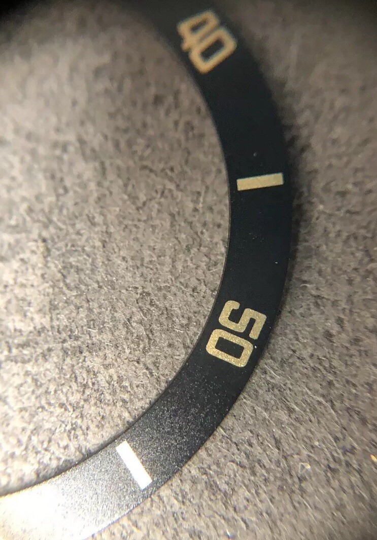 Bezel Insert – Full Size 38mm Tag Heuer 1000 980.020 984.013 980.029 Divers Gold